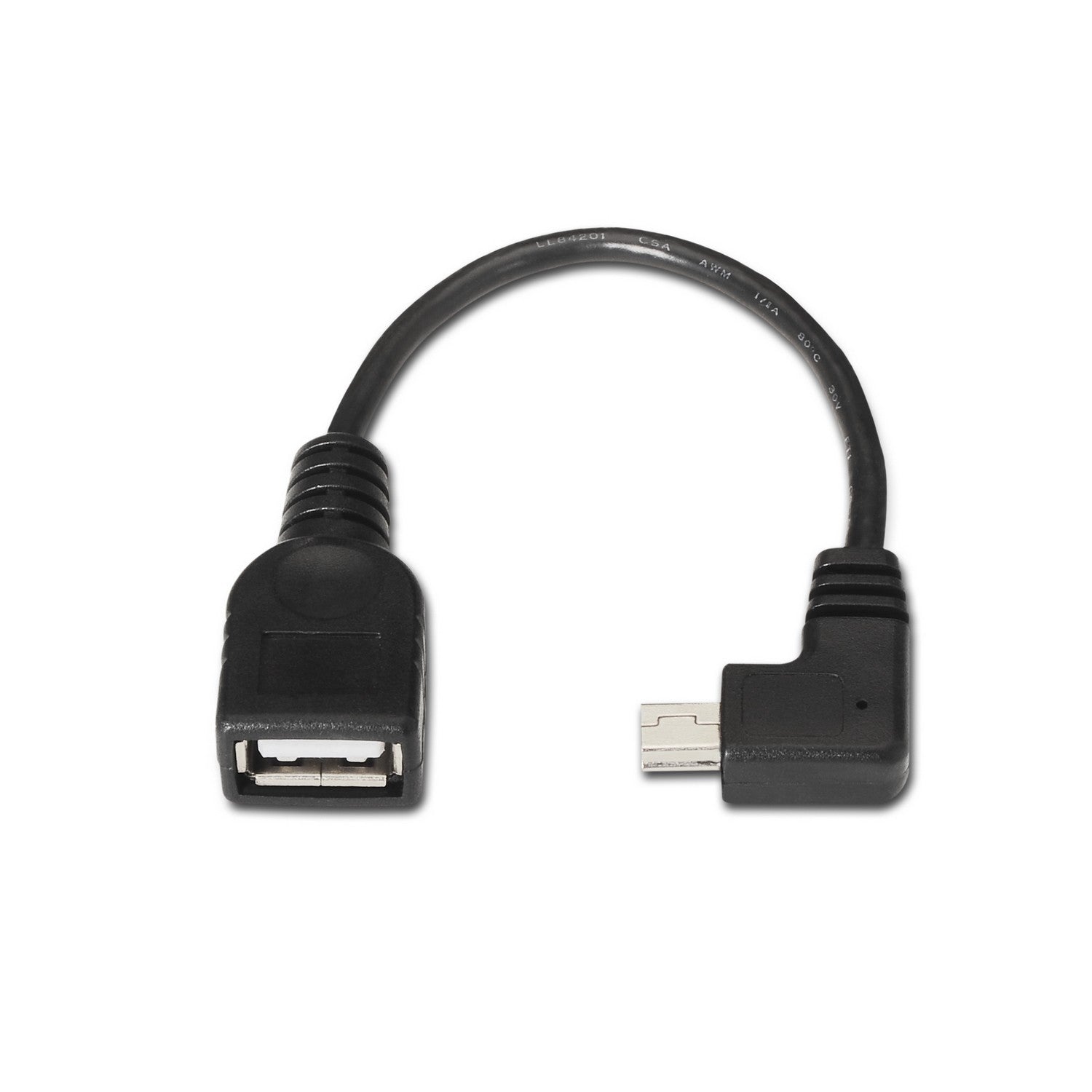 AISENS A101-0034 cable USB USB 2.0 0,15 m Mini-USB B USB A Negro