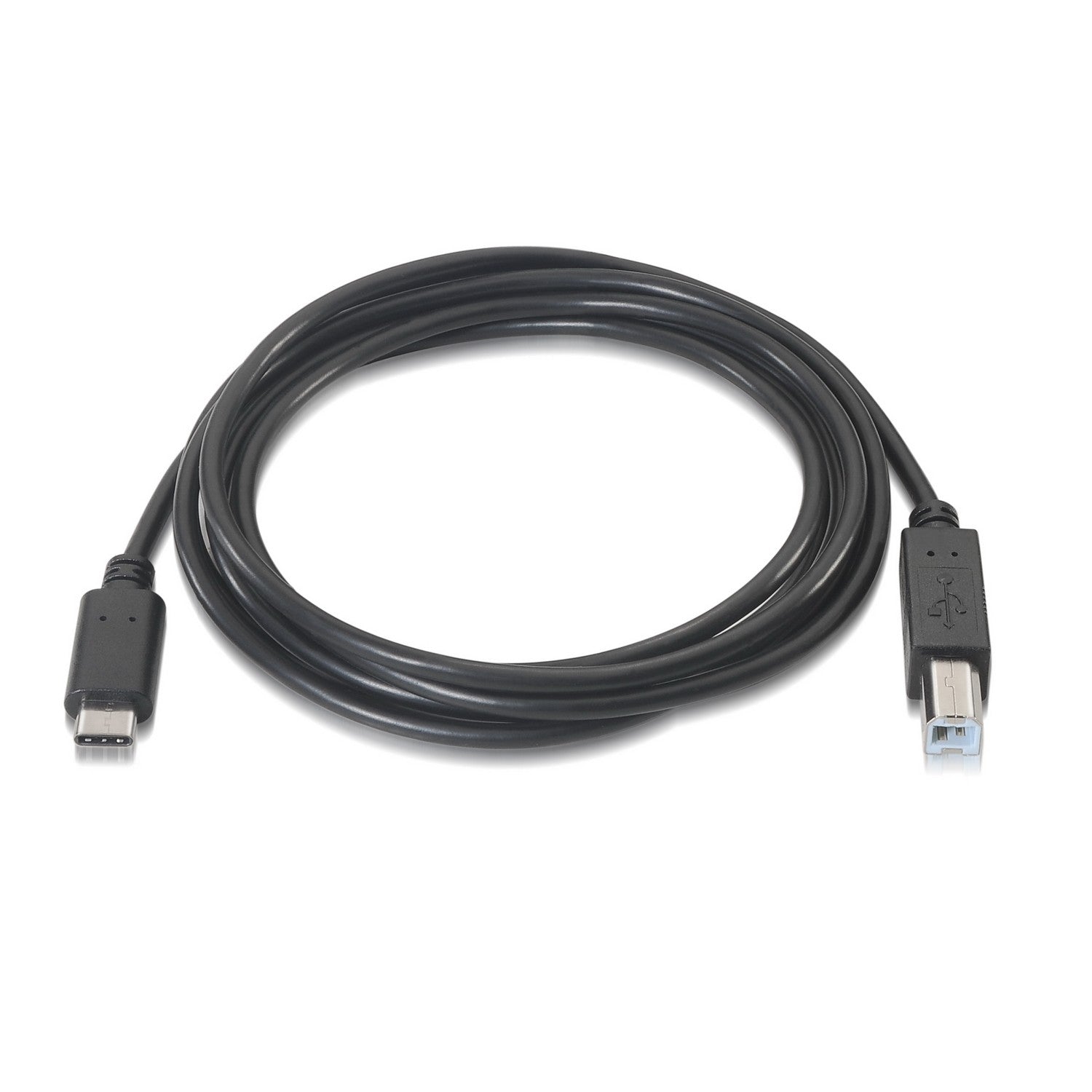 AISENS A107-0053 cable USB USB 2.0 1 m USB C USB B Negro
