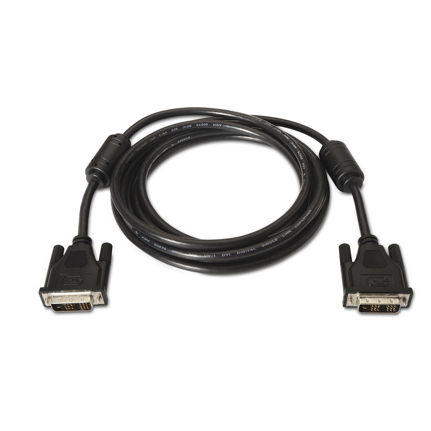 AISENS A117-0088 cable DVI 5 m DVI-D Negro