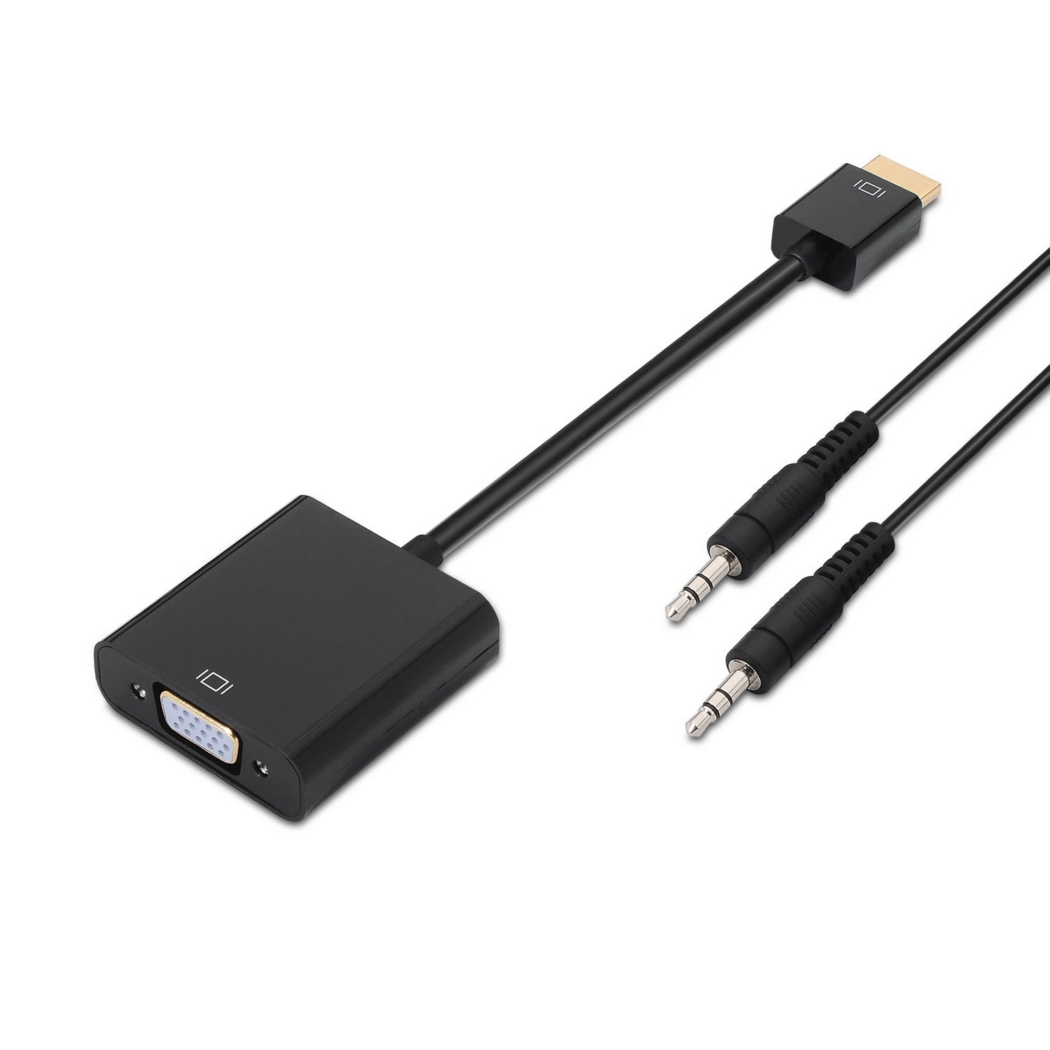 AISENS A122-0126 adaptador de cable de v+¡deo 0,1 m Negro