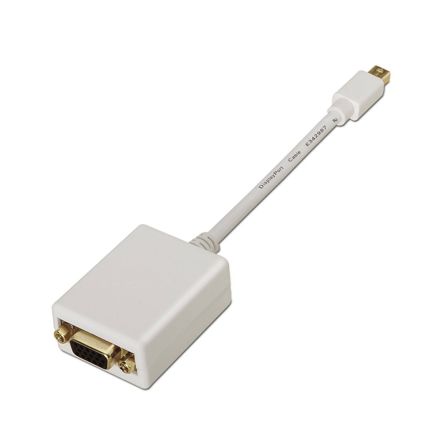 AISENS A125-0136 adaptador de cable de v+¡deo 0,15 m Mini DisplayPort VGA Blanco