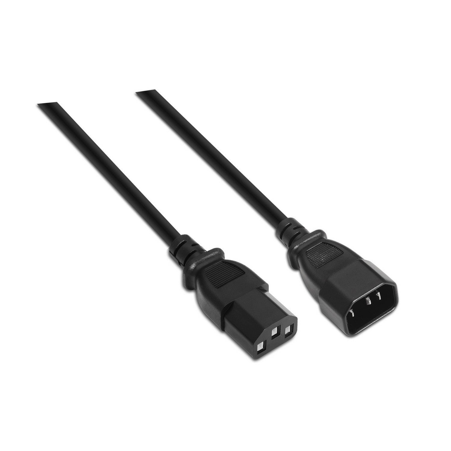 AISENS A132-0171 cable de transmisi+¦n Negro 1,5 m C13 acoplador C14 acoplador