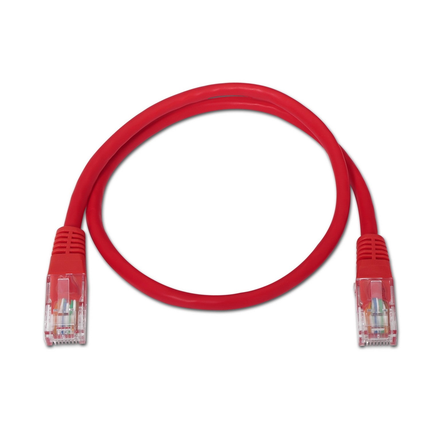 AISENS A133-0187 cable de red Rojo 0,5 m Cat5e U/UTP (UTP)