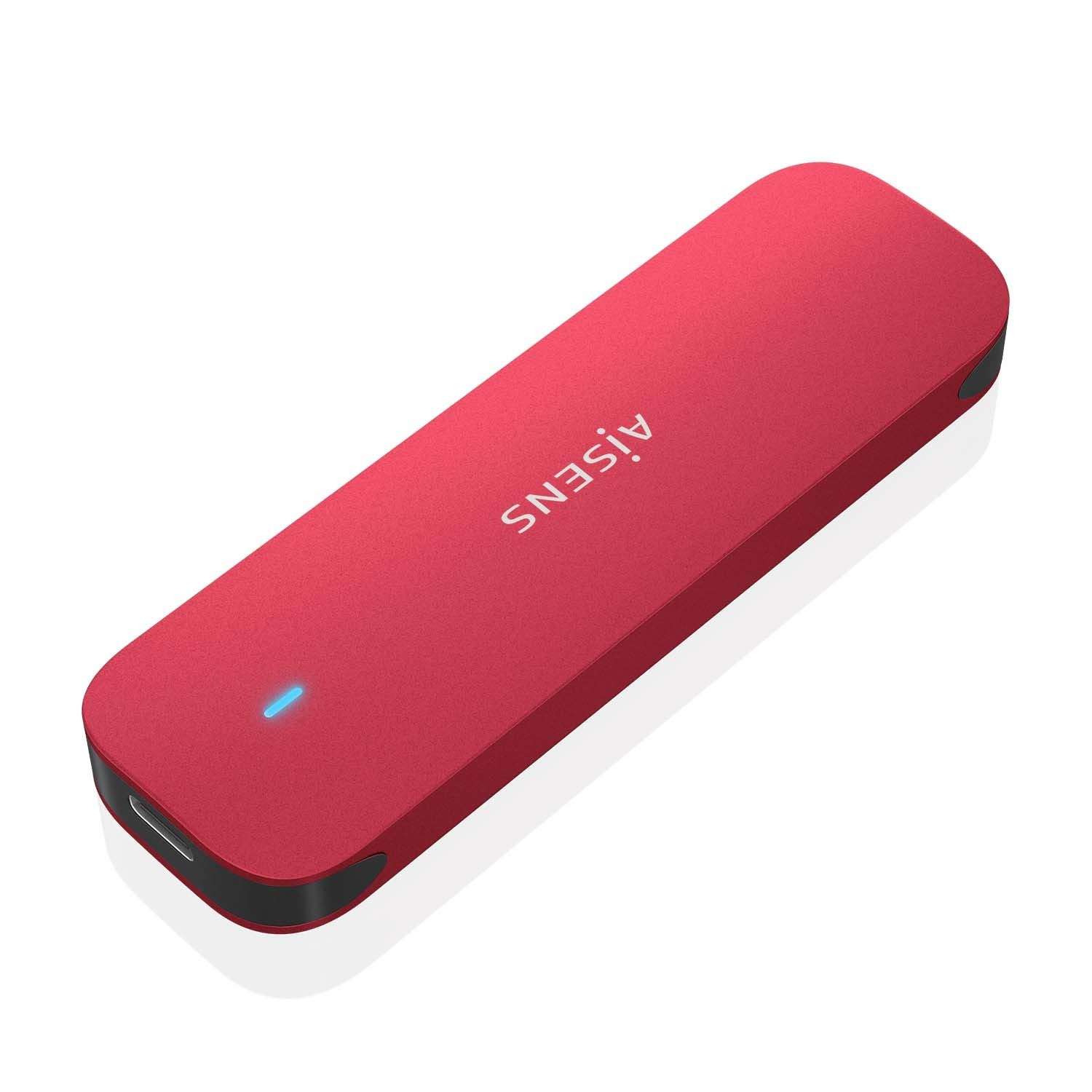 AISENS ASM2-027RED caja para disco duro externo Caja externa para unidad de estado s+¦lido (SSD) Rojo M.2
