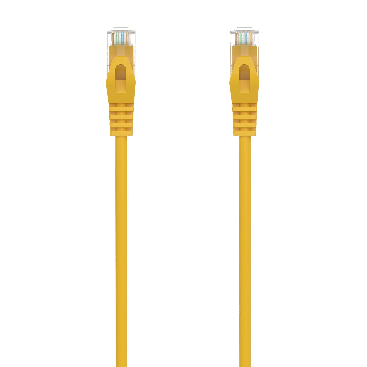 AISENS Cable de Red Latiguillo RJ45 LSZH Cat.6A 500 Mhz UTP AWG24, Amarillo, 25CM