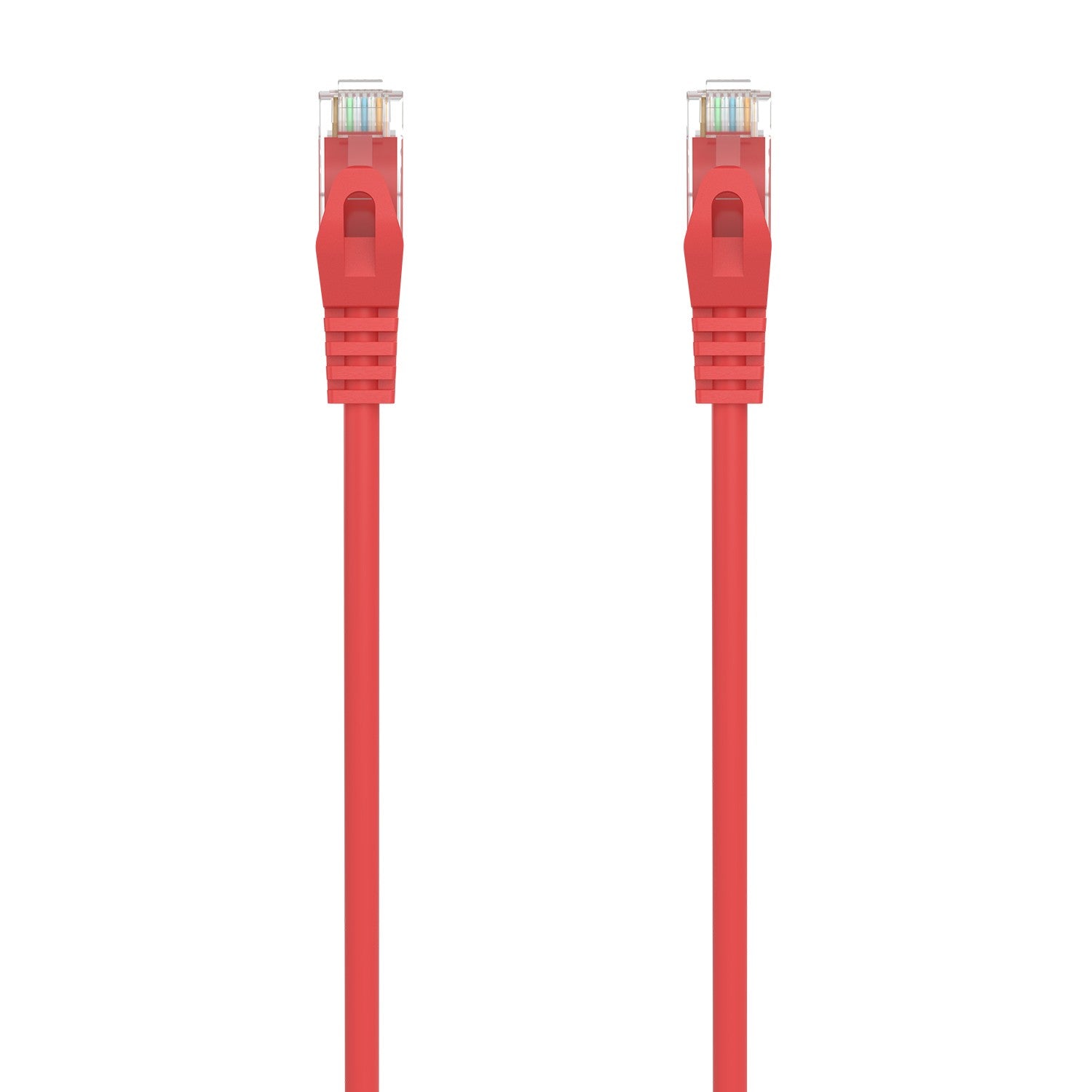 AISENS Cable de Red Latiguillo RJ45 LSZH Cat.6A 500 Mhz UTP AWG24, Rojo, 1.0M
