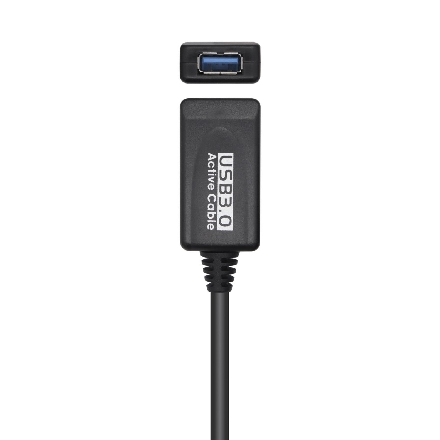 AISENS Cable USB 3.0 Prolongador Con Amplificador, Tipo A/M-A/H, Negro, 5.0m