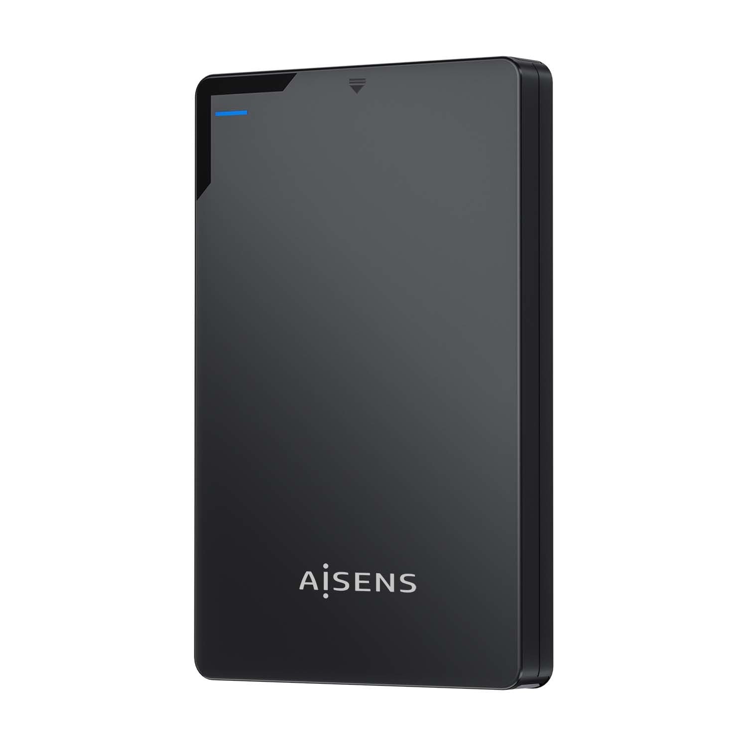 AISENS Caja Externa 2,5ÔÇ¦ 9.5mm SATA a USB 3.0/USB3.1 Gen1, Negra