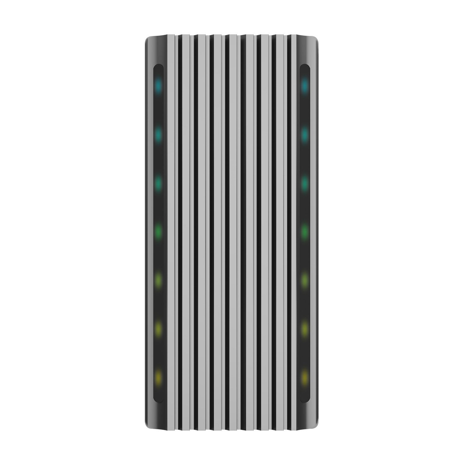 AISENS Caja Externa M.2 RGB Gaming ASM2-RGB011GR SATA/NVMe A USB3.1 Gen2, Gris