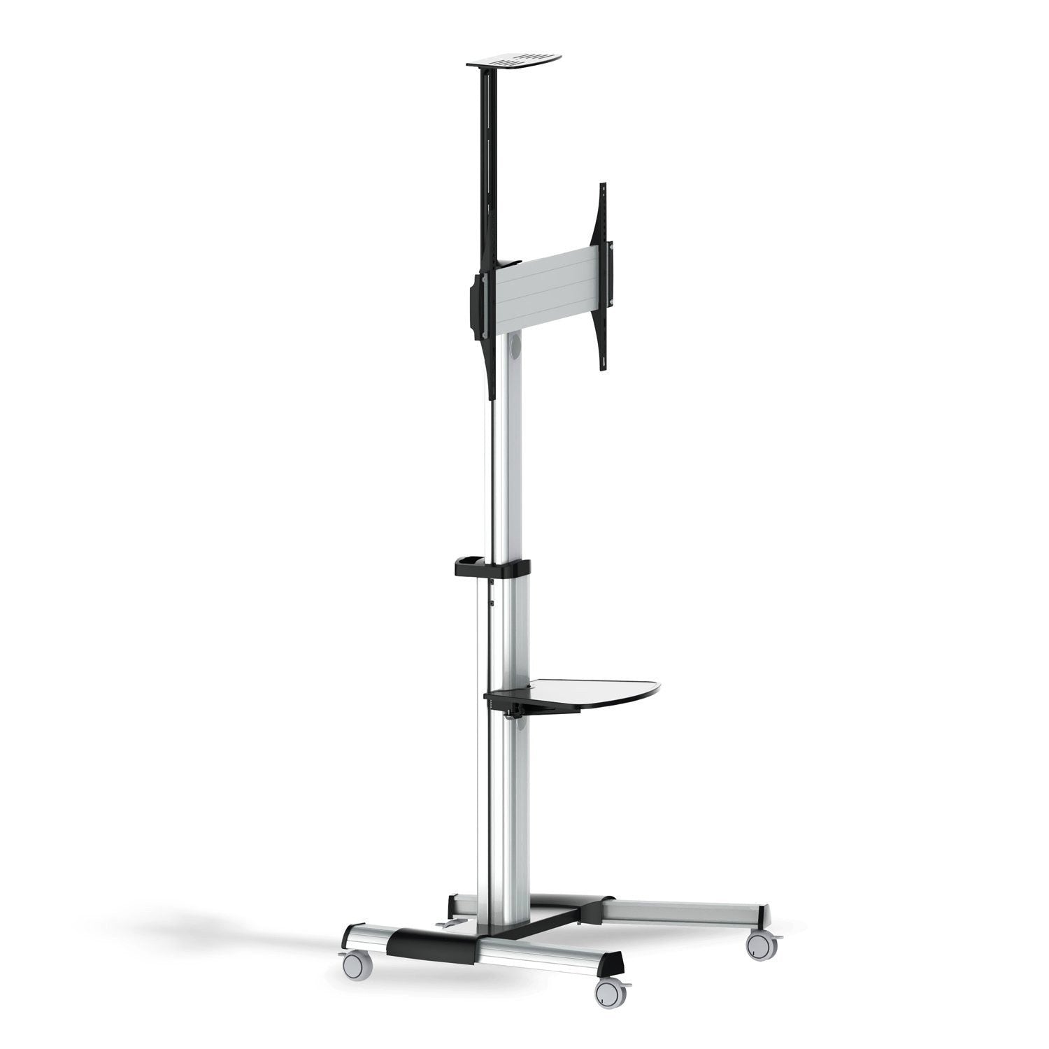 AISENS FT70TRE-037 soporte para pantalla de se+¦alizaci+¦n 177,8 cm (70") Negro, Plata
