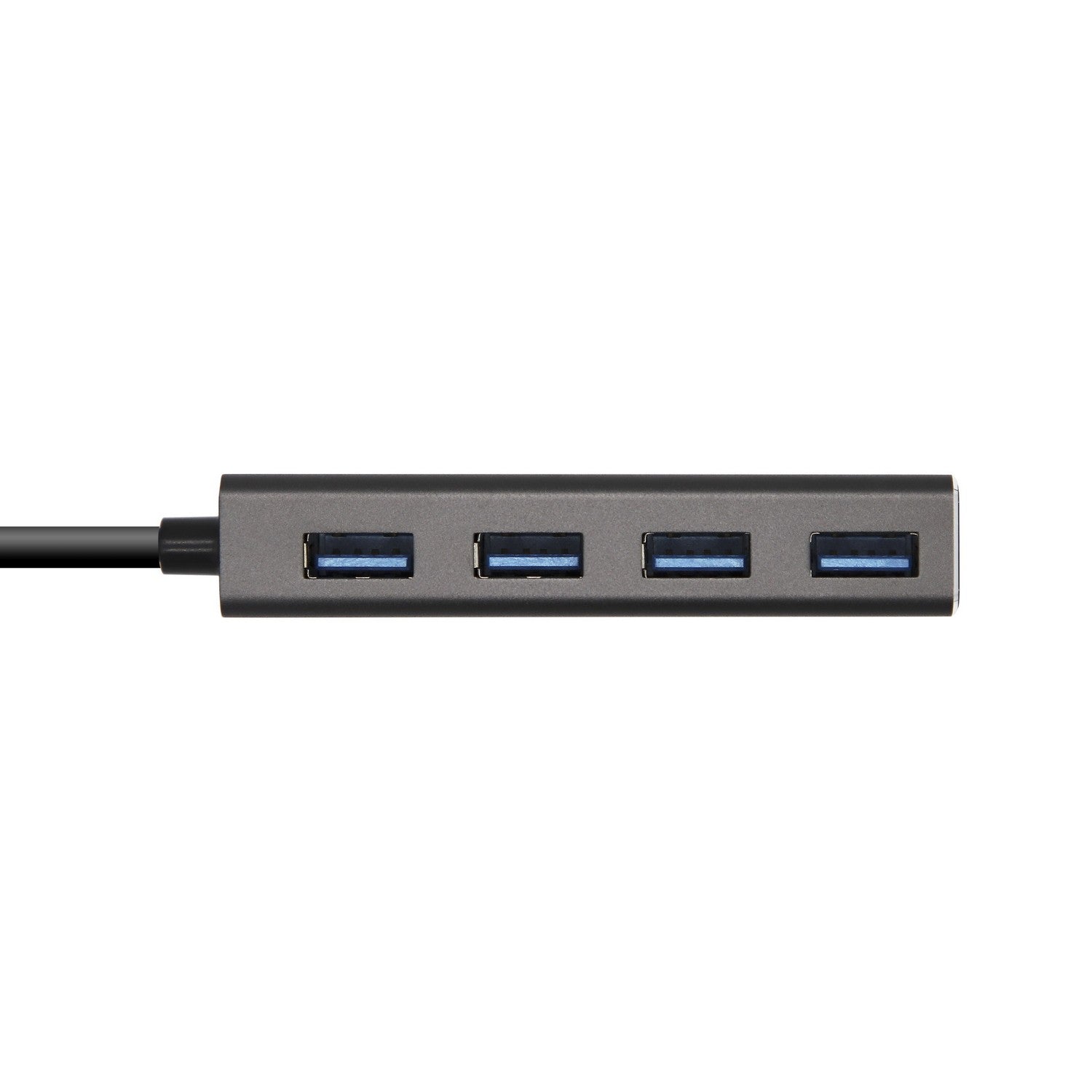 AISENS Hub USB 3.1 USB-C, USB-C/M - 4 x Tipo A/H, Gris, 15 cm