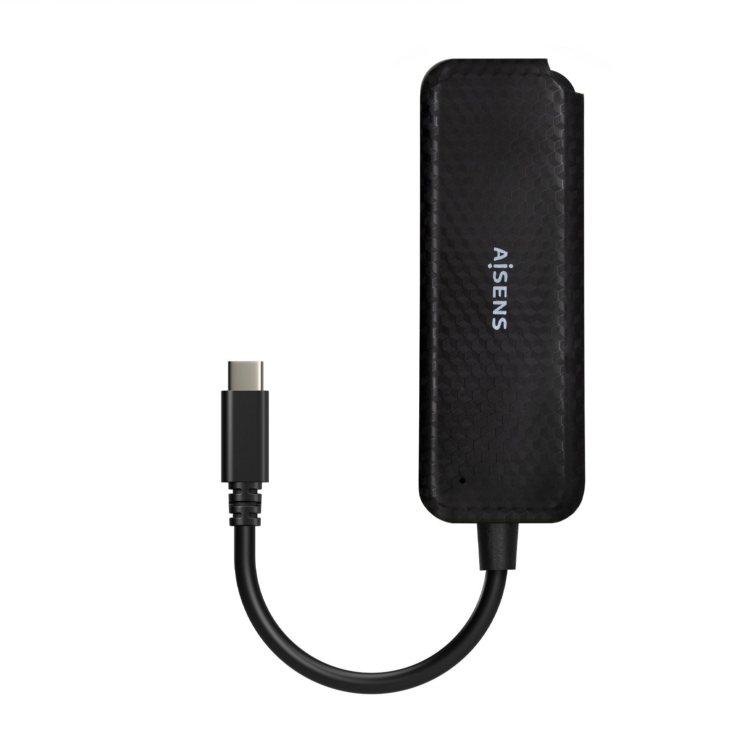 AISENS Hub USB 3.1 USB-C, USB-C/M-4x Tipo A/H, Negro, 15cm