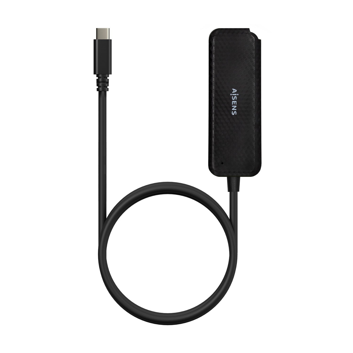 AISENS Hub USB 3.1 USB-C, USB-C/M-4x Tipo A/H, Negro, 60cm