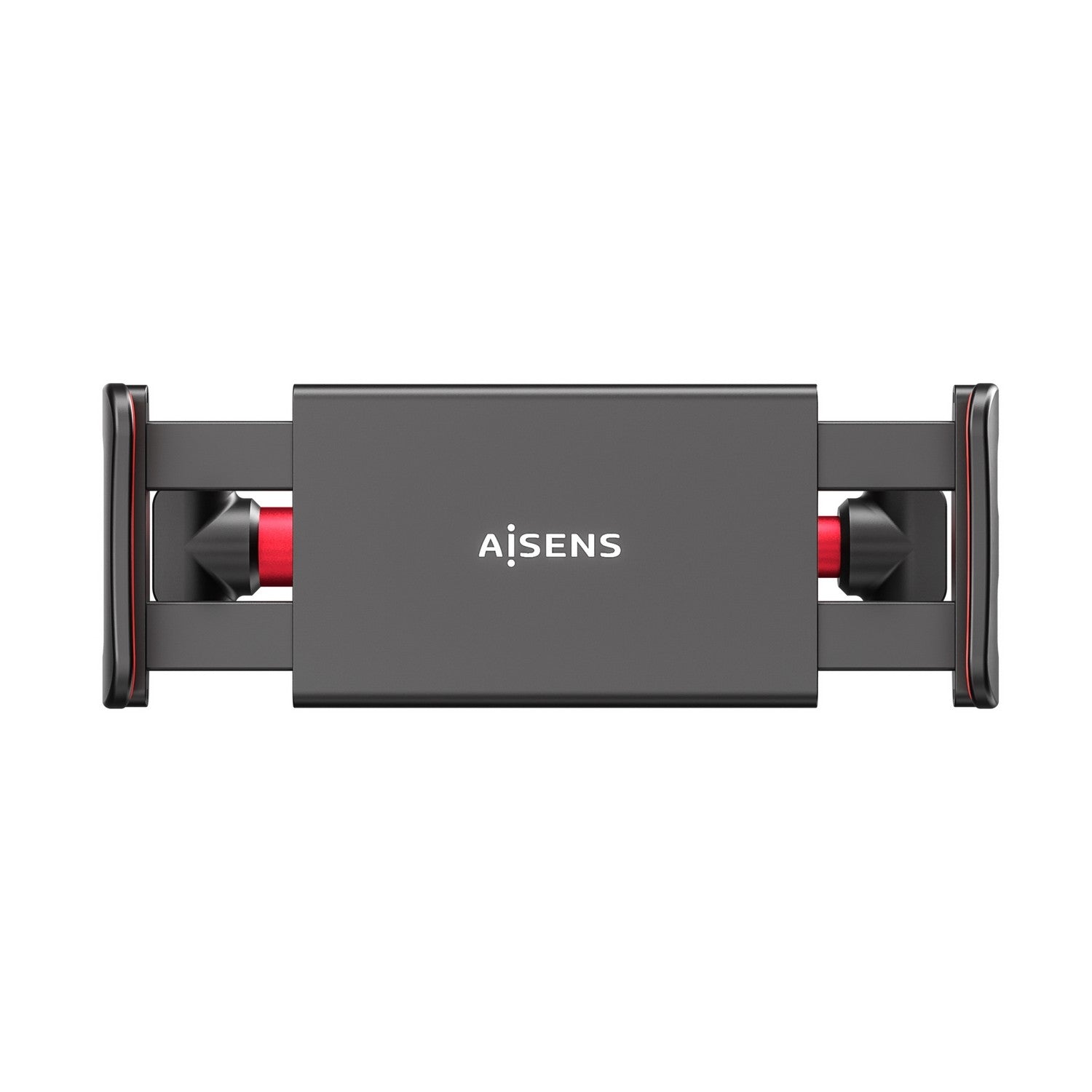 AISENS Soporte Coche Ajustable (1 Pivote) Para Reposacabezas Para Telefono / Tablet, Rojo