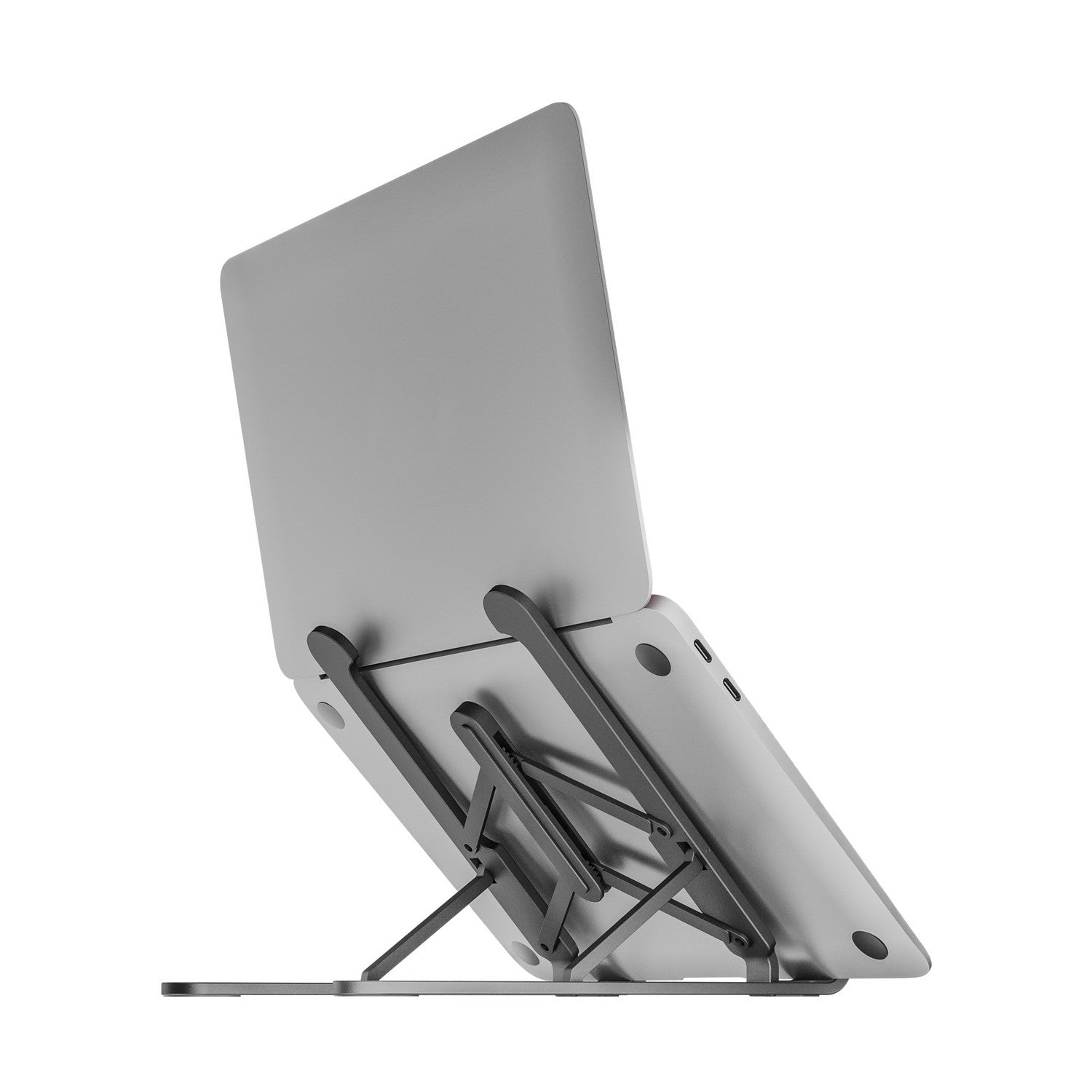 AISENS Soporte De Sobremesa Ajustable Para Portatil / Tablet, Gris Oscuro