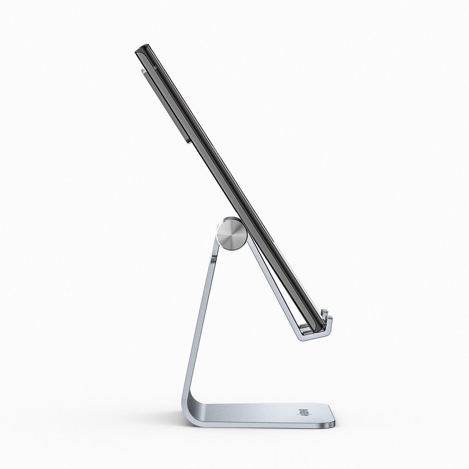 AISENS Soporte De Sobremesa Tama+¦o M Ajustable (1 Pivote) Para Movil / Tablet, Plata