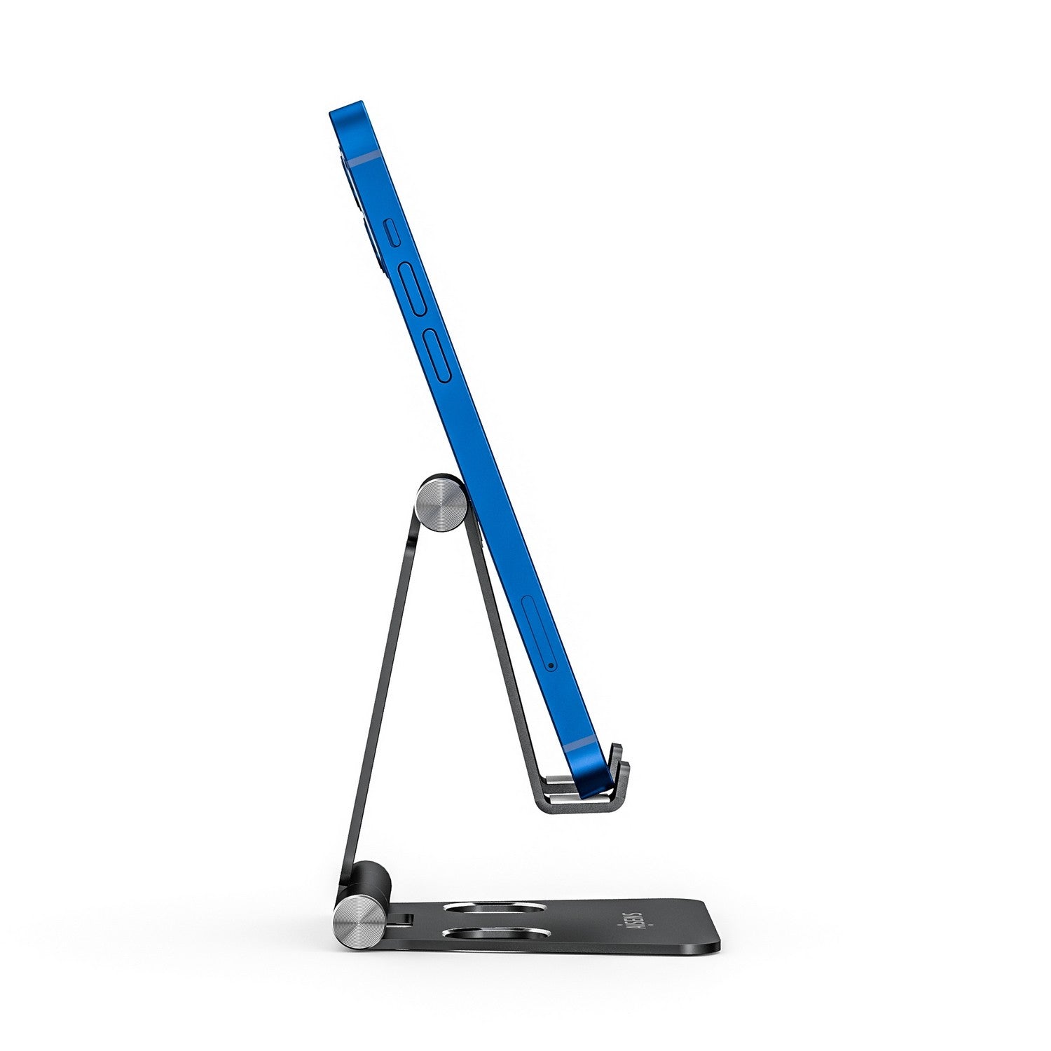 AISENS Soporte De Sobremesa Tama+¦o M Ajustable (2 Pivotes) Para Movil / Tablet, Negro