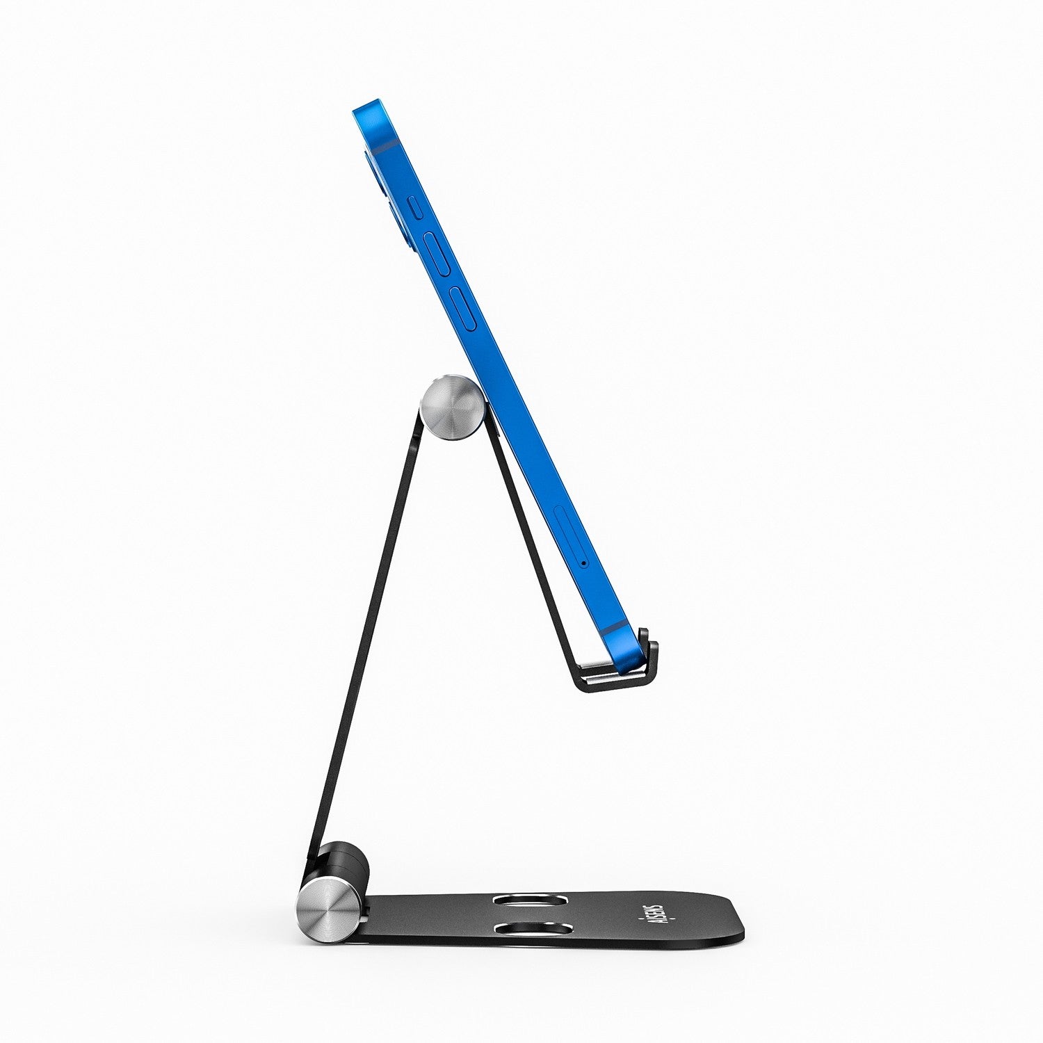 AISENS Soporte De Sobremesa Tama+¦o XL Ajustable (2 Pivotes) Para Movil / Tablet, Negro