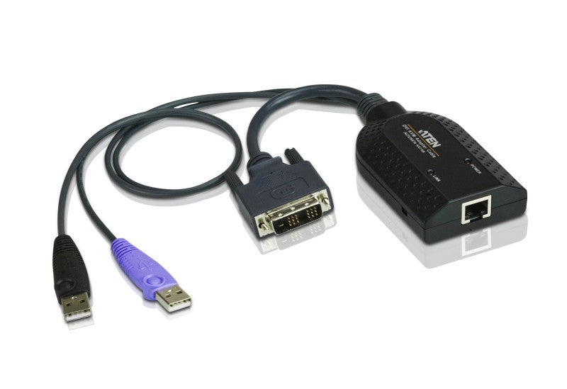 ATEN Adaptador KVM DVI USB compatible Smart Card con Virtual Media