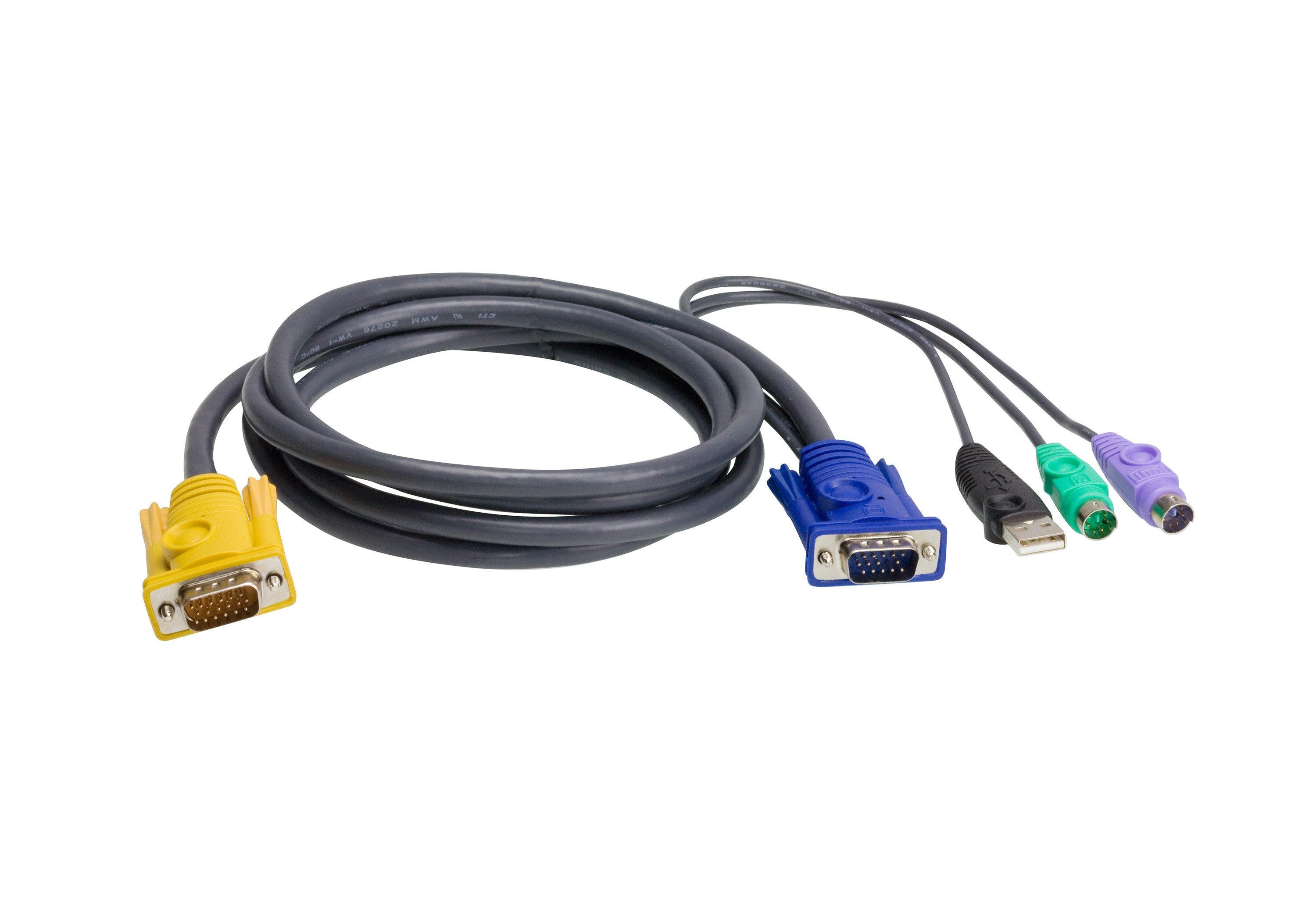 ATEN Cable KVM PS/2-USB de 1,8 m