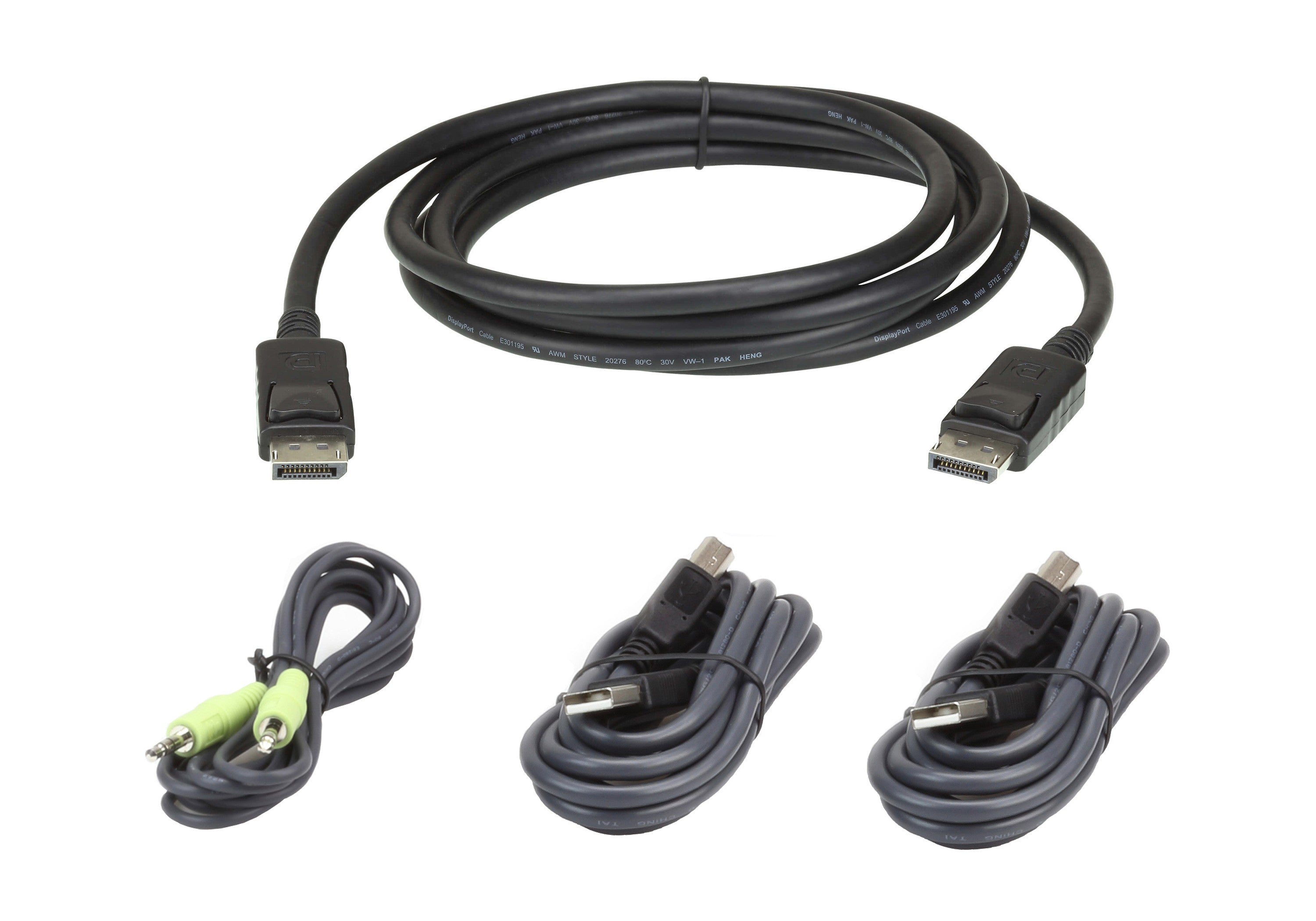 ATEN Kit de cable para KVM seguro DisplayPort USB de 3 m