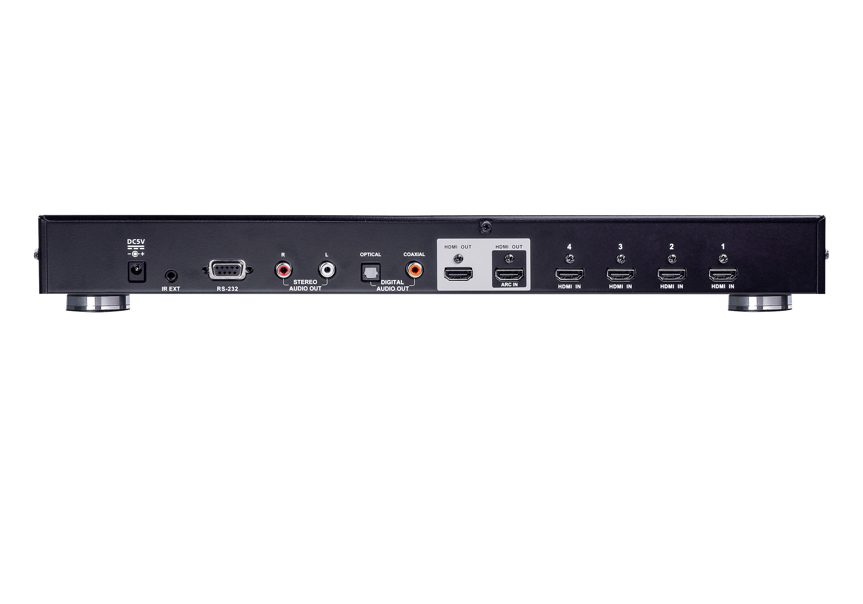 ATEN Switch HDMI True 4K de 4 puertos con salida dual