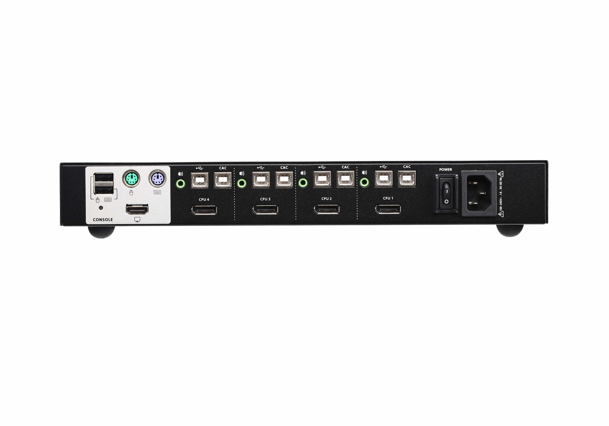 ATEN Switch KVM seguro DisplayPort USB de 4 puertos (compatible con PSS PP v3.0)