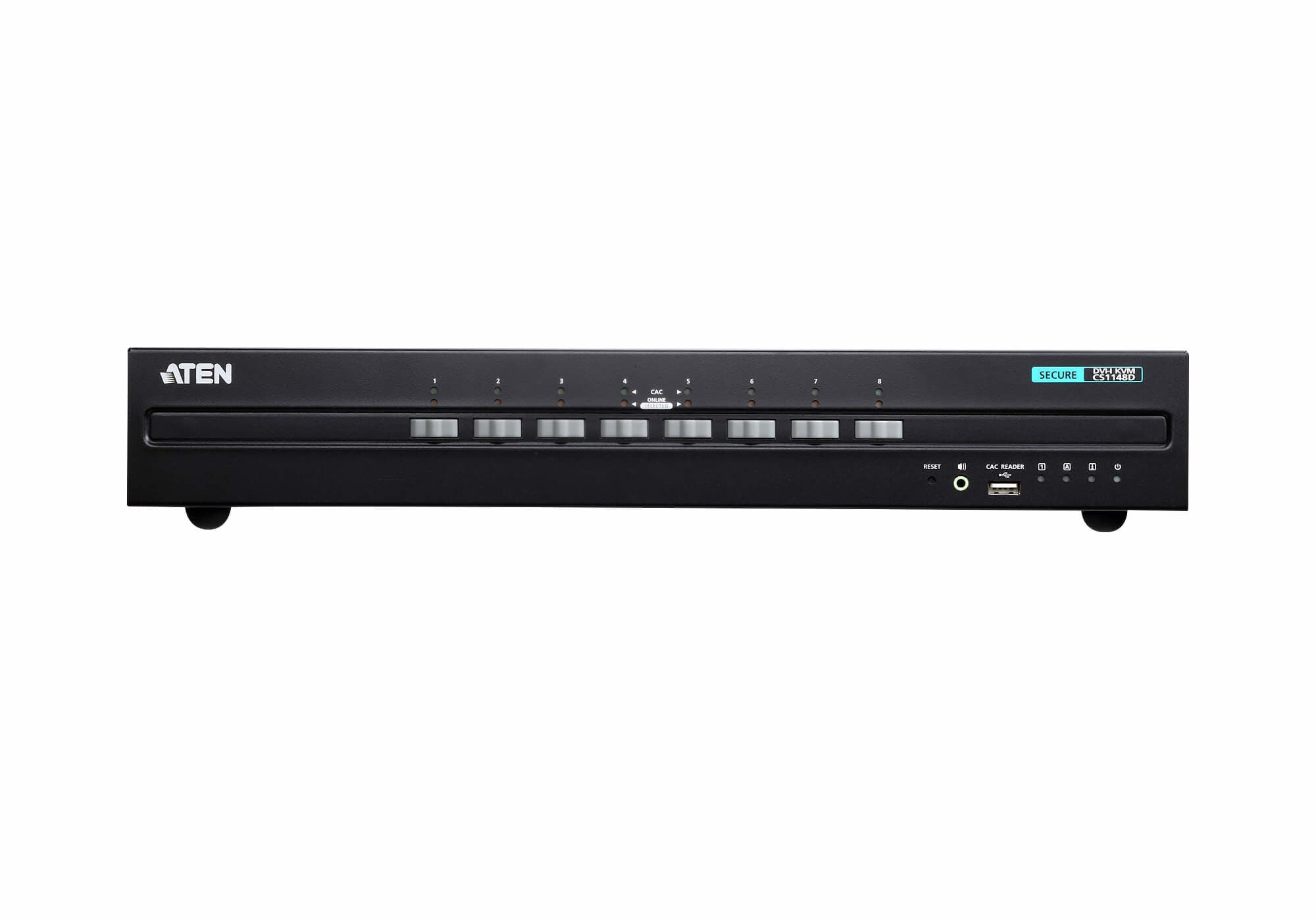 ATEN Switch KVM seguro DVI dual display USB de 8 puertos (compatible con PSS PP v3.0)