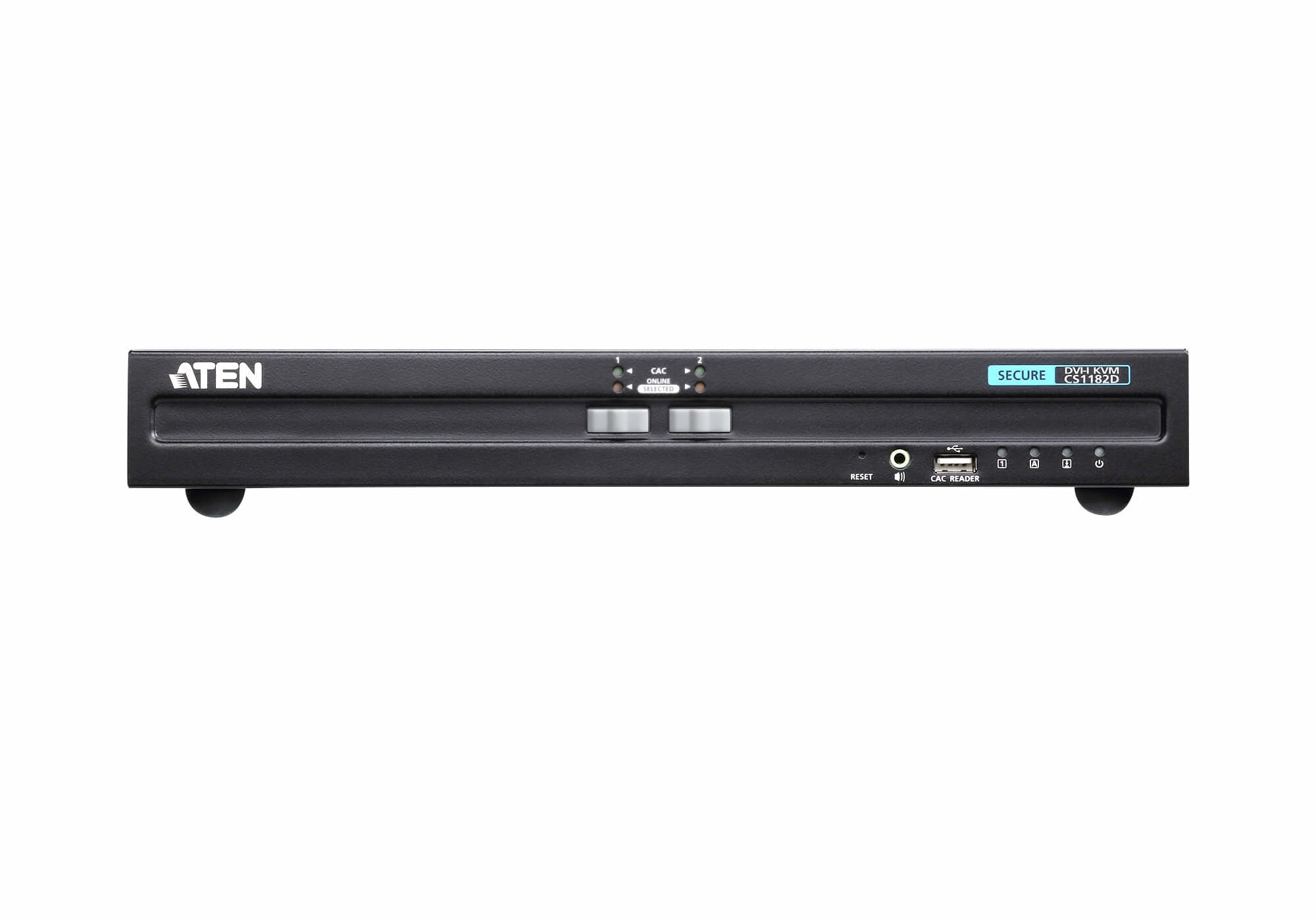 ATEN Switch KVM seguro DVI USB de 2 puertos (compatible con PSS PP v3.0)