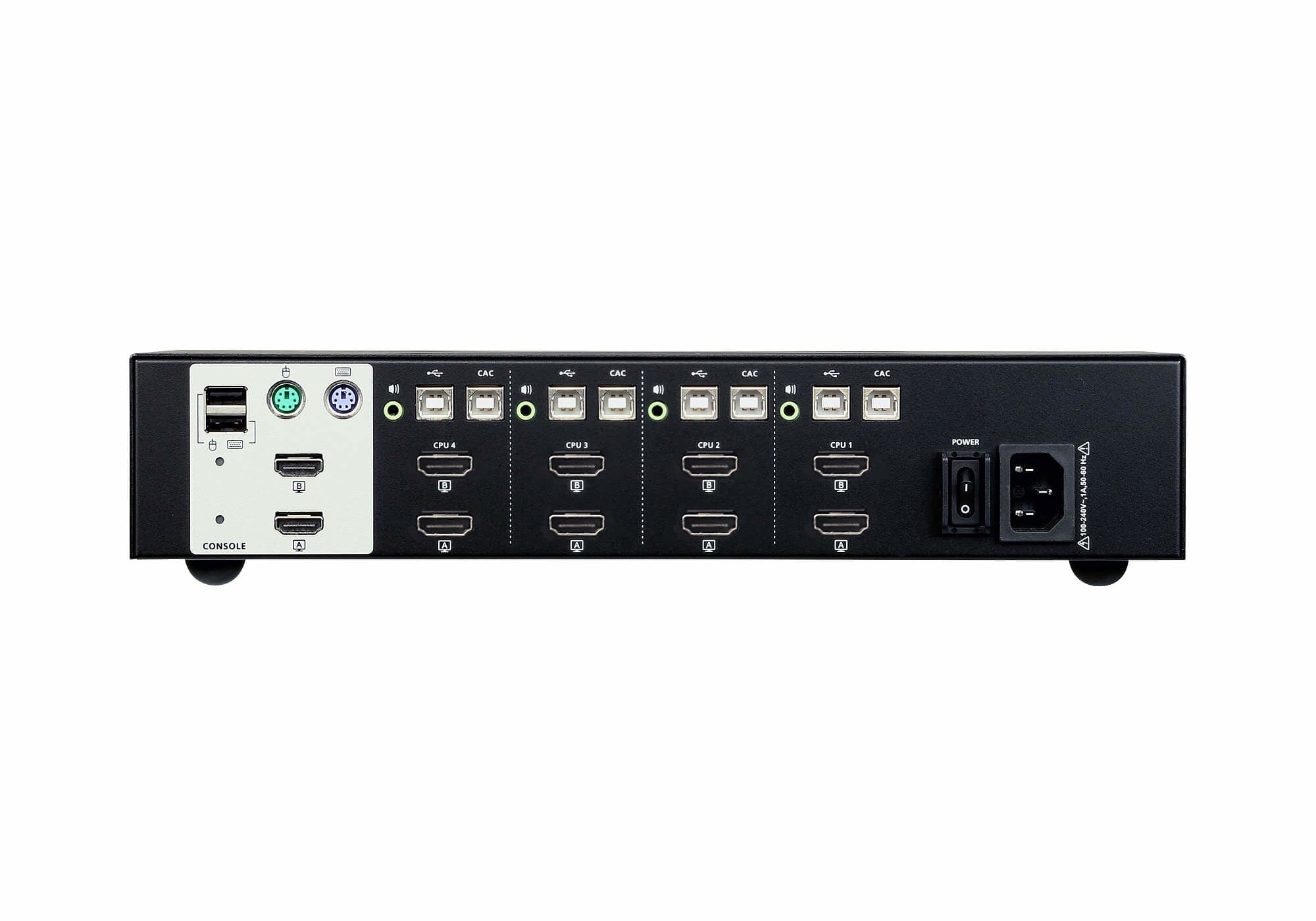 ATEN Switch KVM seguro HDMI dual display USB de 4 puertos (compatible con PSS PP v3.0)