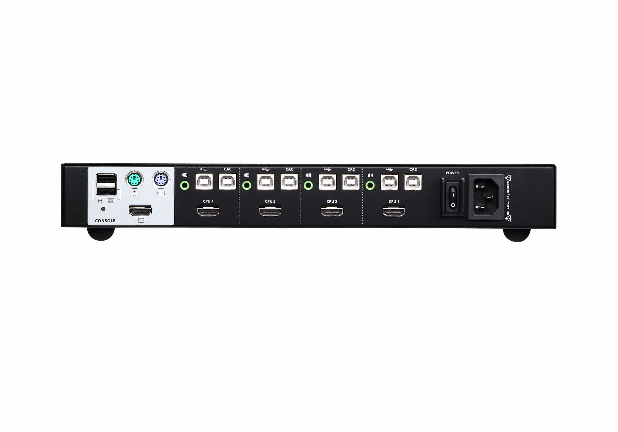 ATEN Switch KVM seguro HDMI USB de 4 puertos (compatible con PSS PP v3.0)