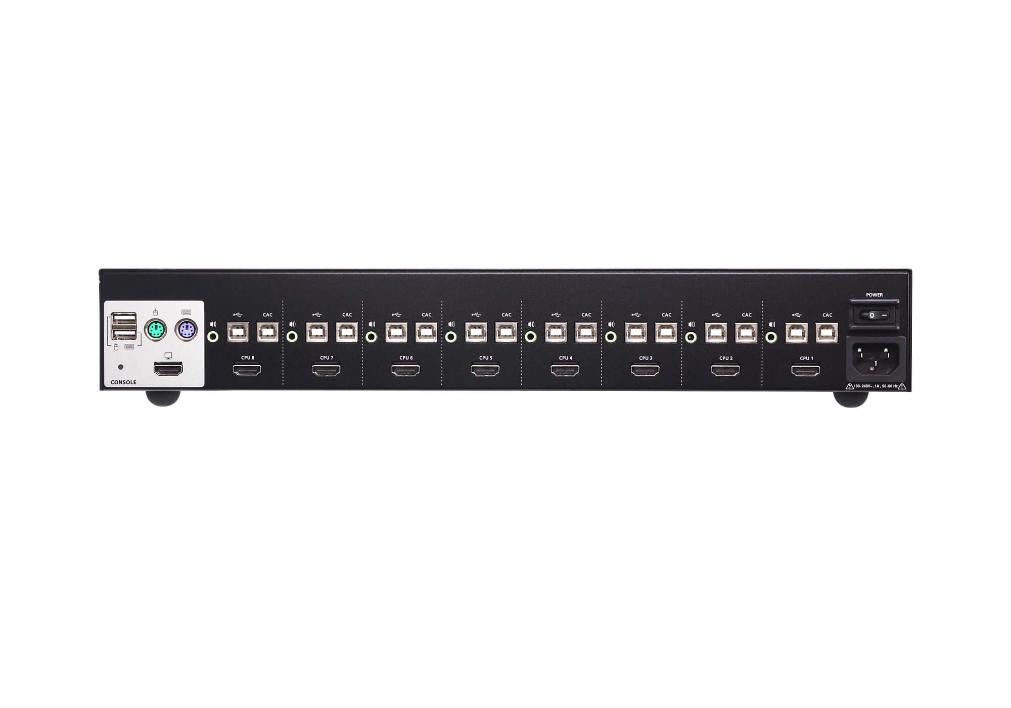 ATEN Switch KVM seguro HDMI USB de 8 puertos (compatible con PSS PP v3.0)