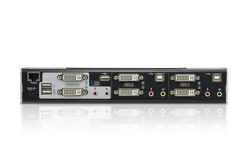 ATEN Switch KVMPÔäó DVI/Audio dual link/dual display USB de 2 puertos