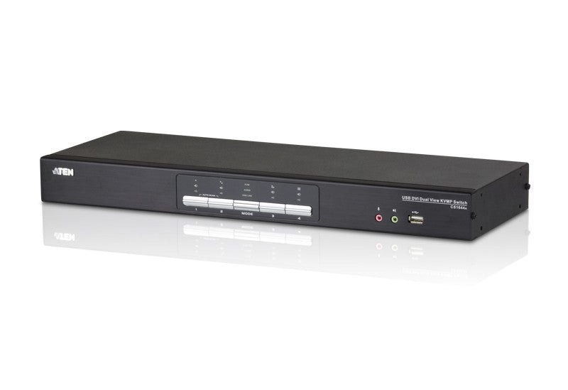 ATEN Switch KVMPÔäó DVI/Audio dual link/dual display USB de 4 puertos
