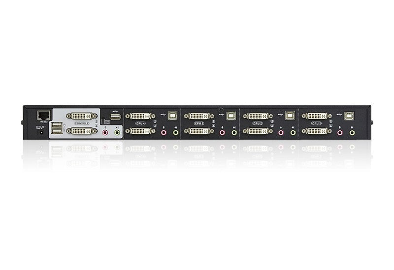 ATEN Switch KVMPÔäó DVI/Audio dual link/dual display USB de 4 puertos