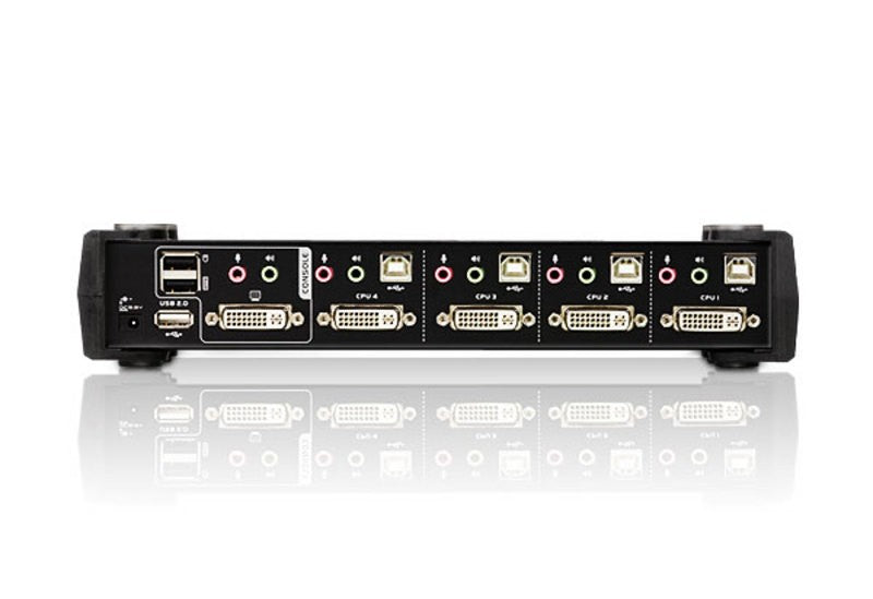 ATEN Switch KVMPÔäó DVI/Audio dual link USB de 4 puertos
