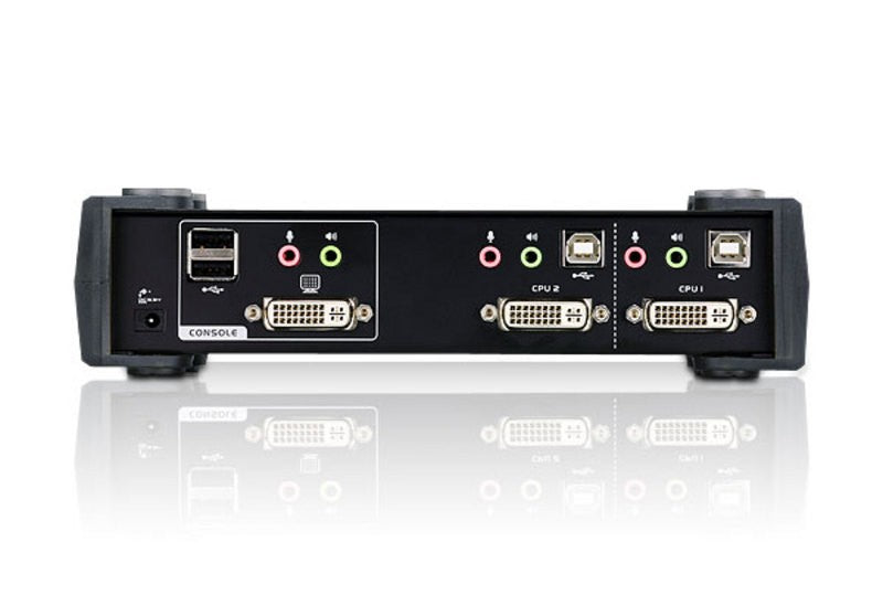 ATEN Switch KVMPÔäó DVI/Audio USB de 2 puertos