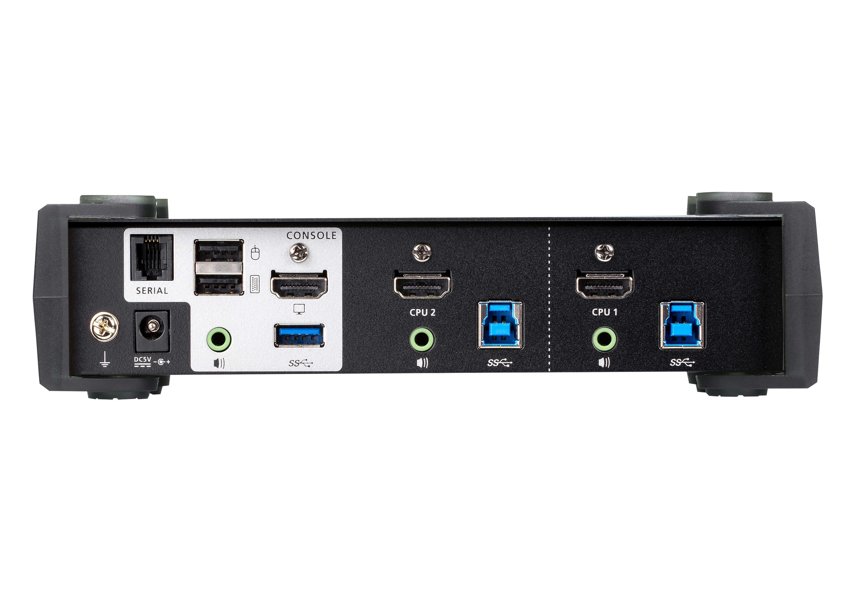 ATEN Switch KVMPÔäó HDMI 4K USB 3.0 de 2 puertos