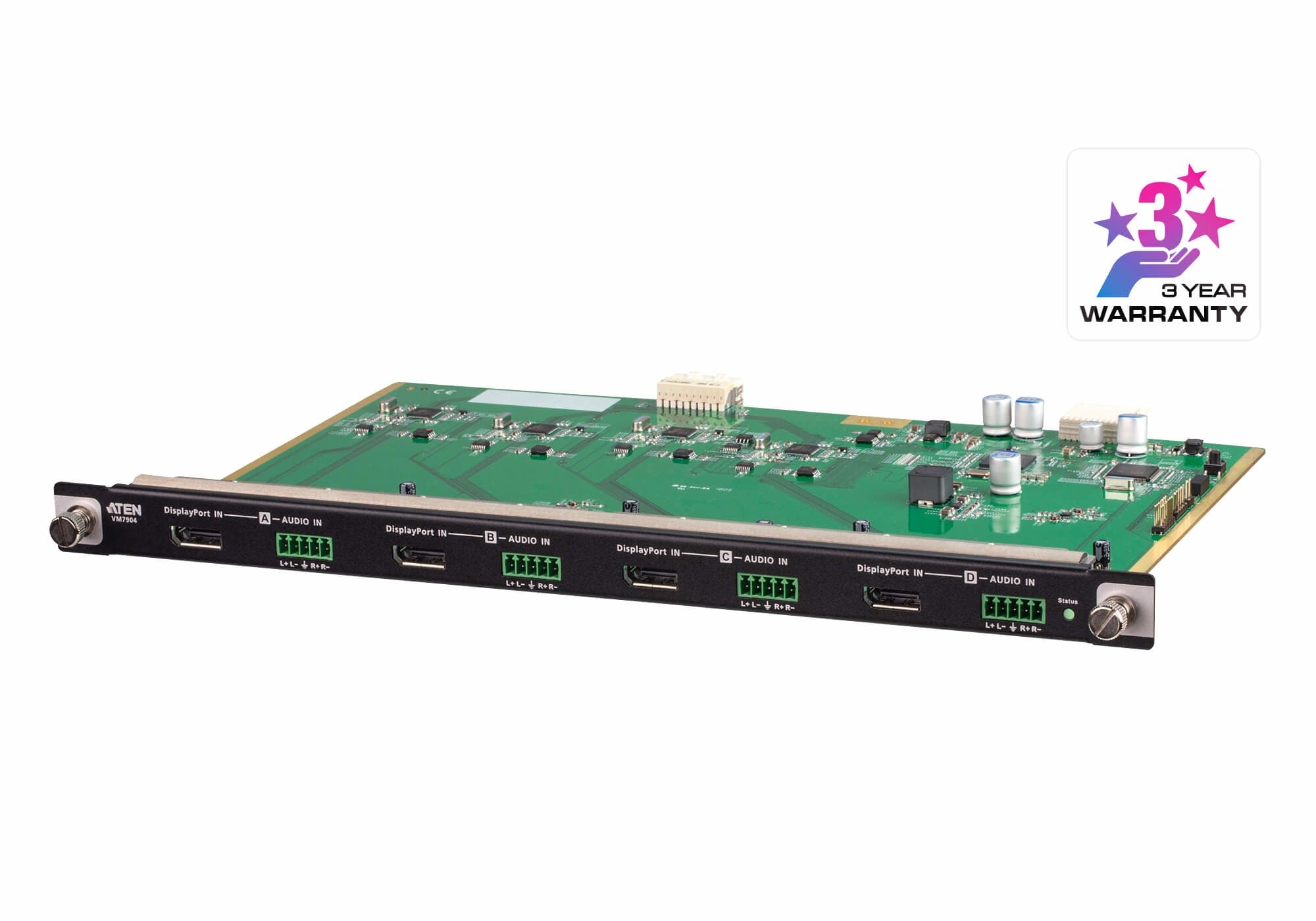 ATEN Tarjeta de entrada DisplayPort 4K de 4 puertos
