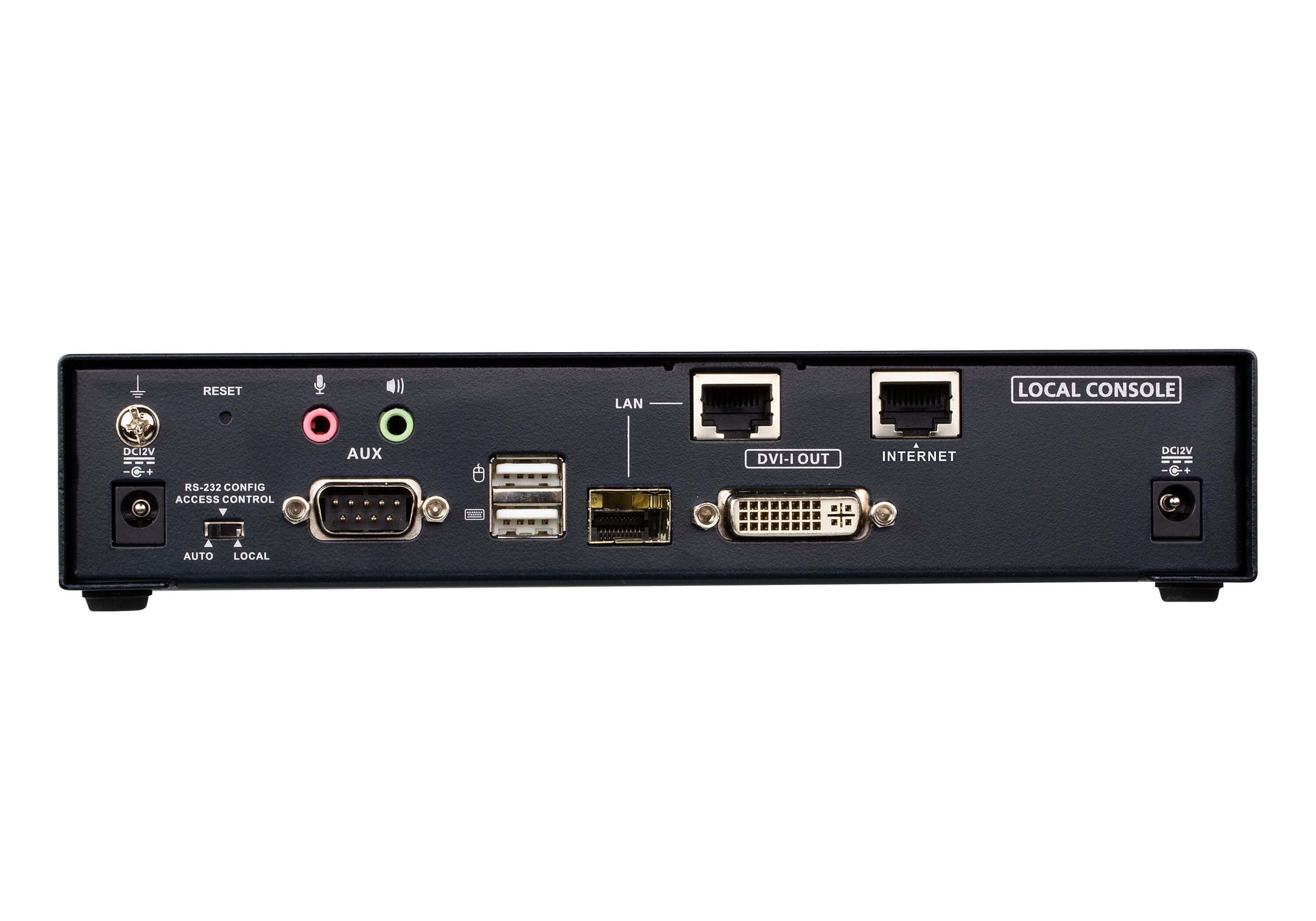 ATEN Transmisor de KVM DVI-I a trav+®s de IP de una sola pantalla con acceso a Internet
