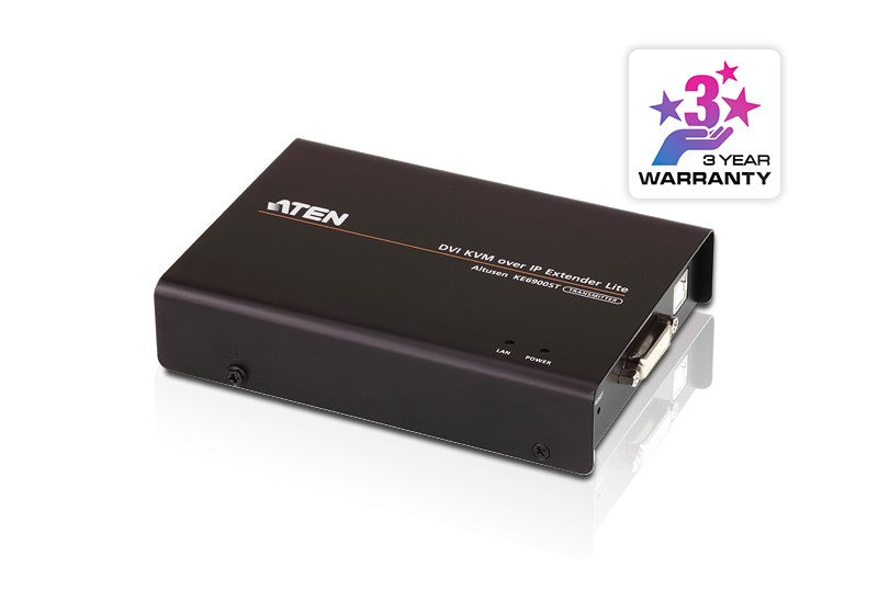 ATEN Transmisor KVM por IP DVI-I single display USB formato compacto
