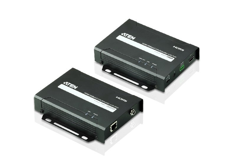 ATEN VE802 Transmisor y receptor de se+¦ales AV Negro