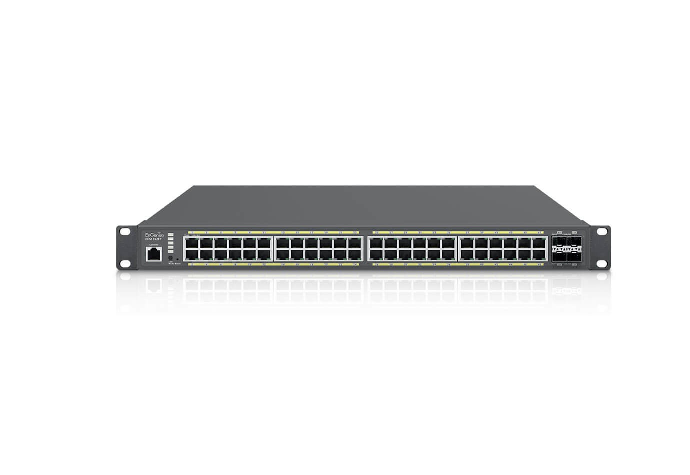 EnGenius ECS1552FP switch Gestionado L2 Gigabit Ethernet (10/100/1000) Energ+¡a sobre Ethernet (PoE) 1U Negro