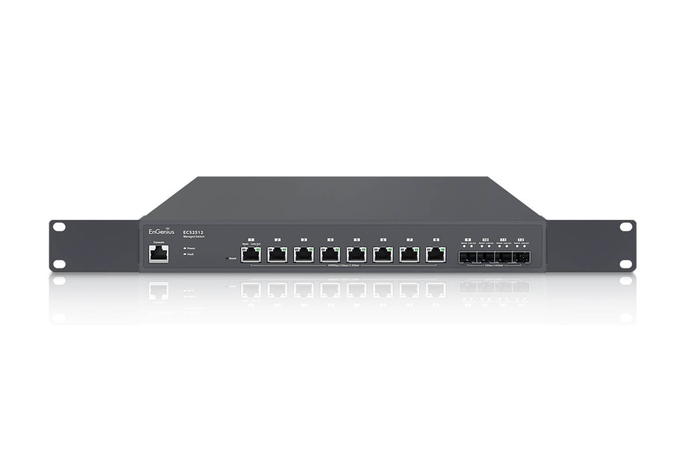EnGenius ECS2512 switch Gestionado L2+ 2.5G Ethernet (100/1000/2500) Negro