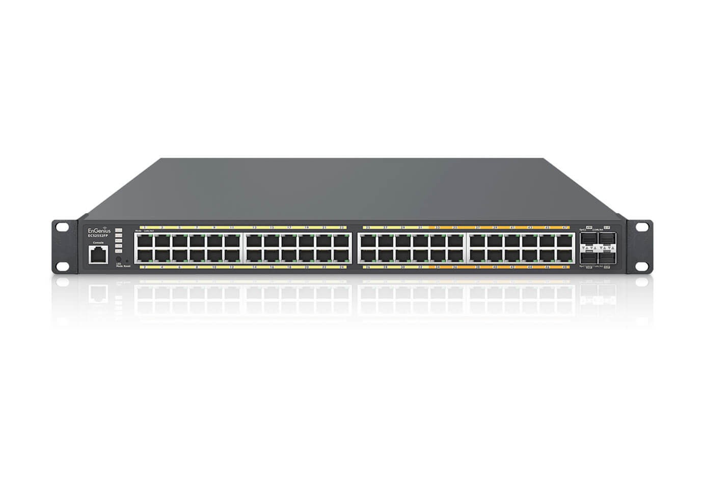 EnGenius ECS2552FP switch Gestionado L2+ Gigabit Ethernet (10/100/1000) Energ+¡a sobre Ethernet (PoE) Negro