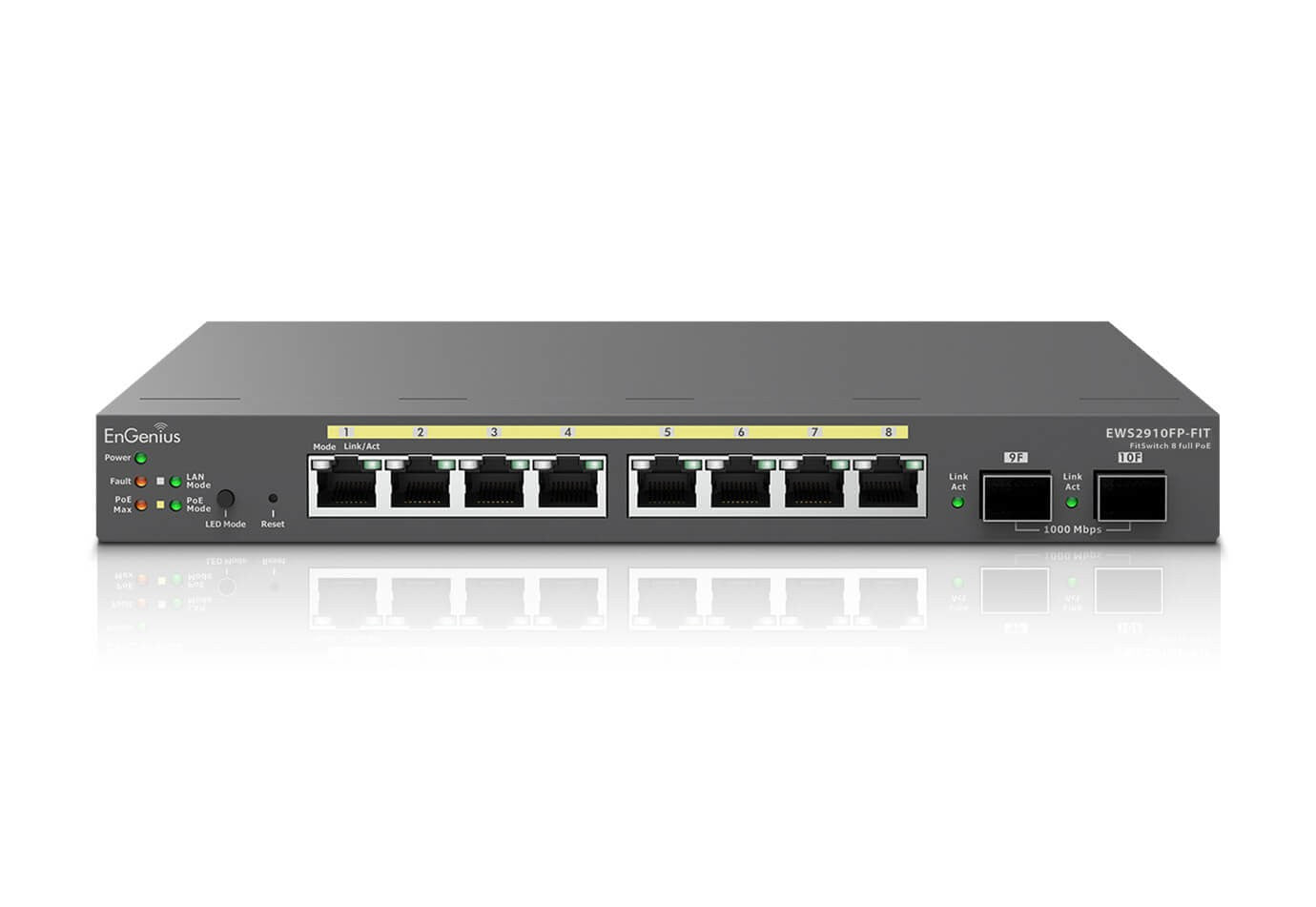 EnGenius EWS2910FP-FIT switch Gestionado L2/L3 Gigabit Ethernet (10/100/1000) Energ+¡a sobre Ethernet (PoE) Gris