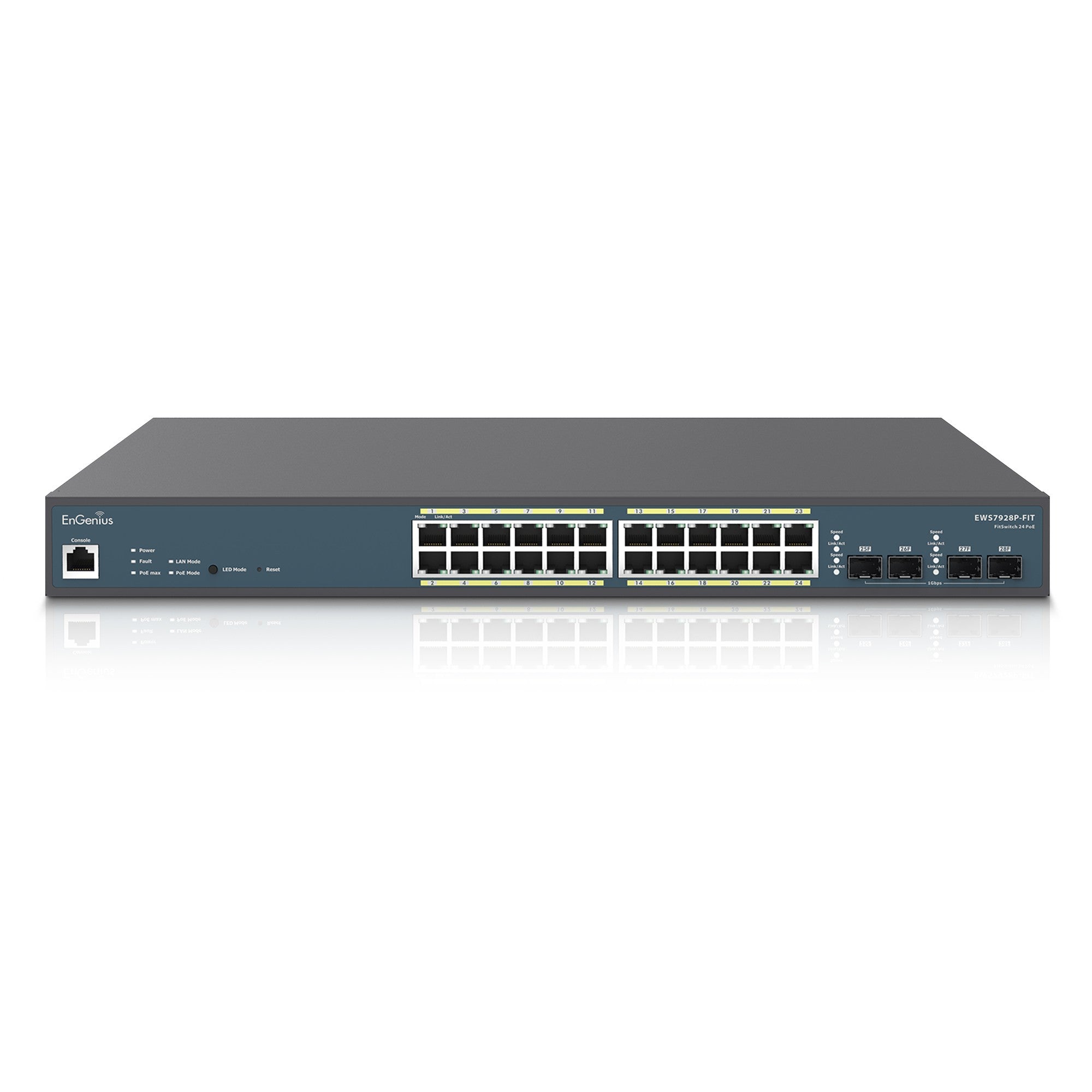 EnGenius EWS7928P-FIT switch Gestionado L2/L3 Gigabit Ethernet (10/100/1000) Energ+¡a sobre Ethernet (PoE) Gris