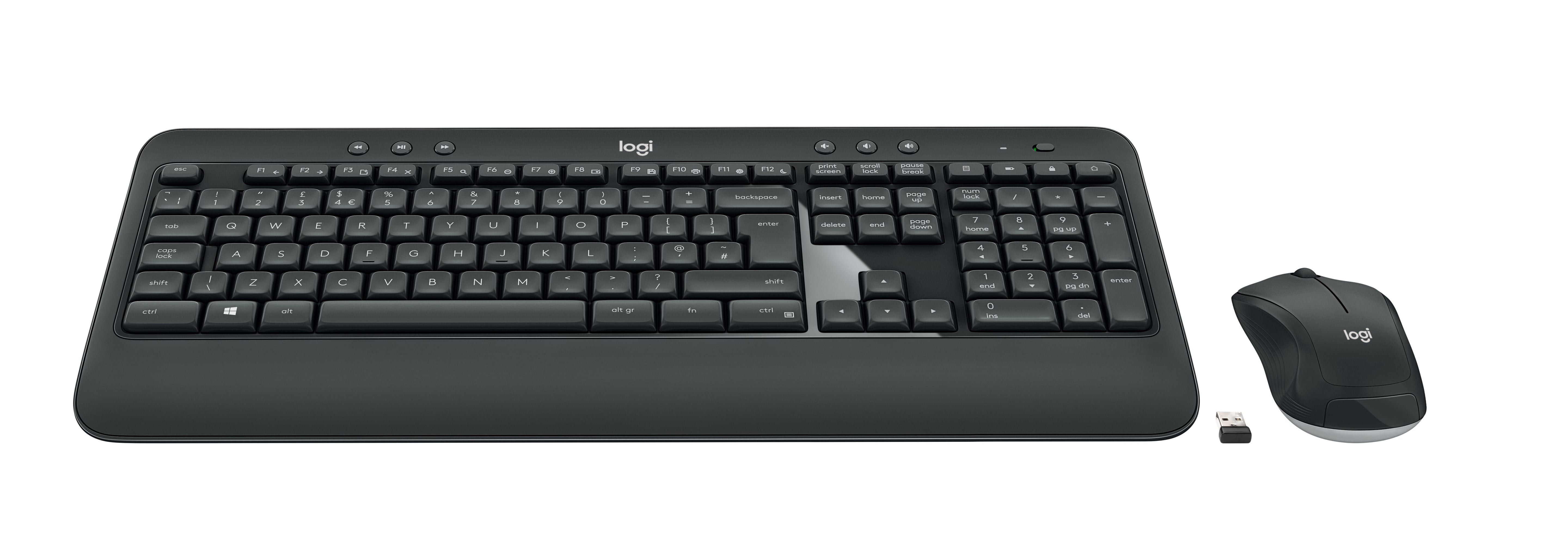 Logitech Advanced MK540 teclado Rat+¦n incluido Universal USB QWERTY Espa+¦ol Negro, Blanco