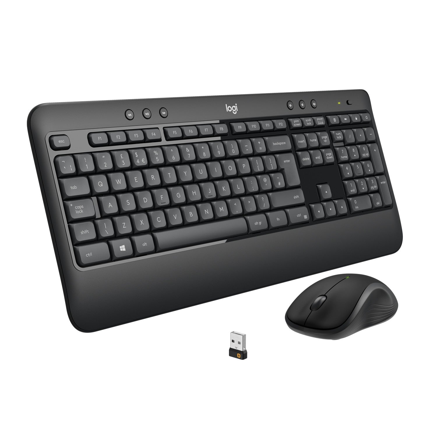 Logitech Advanced MK540 teclado Rat+¦n incluido Universal USB QWERTY Espa+¦ol Negro, Blanco