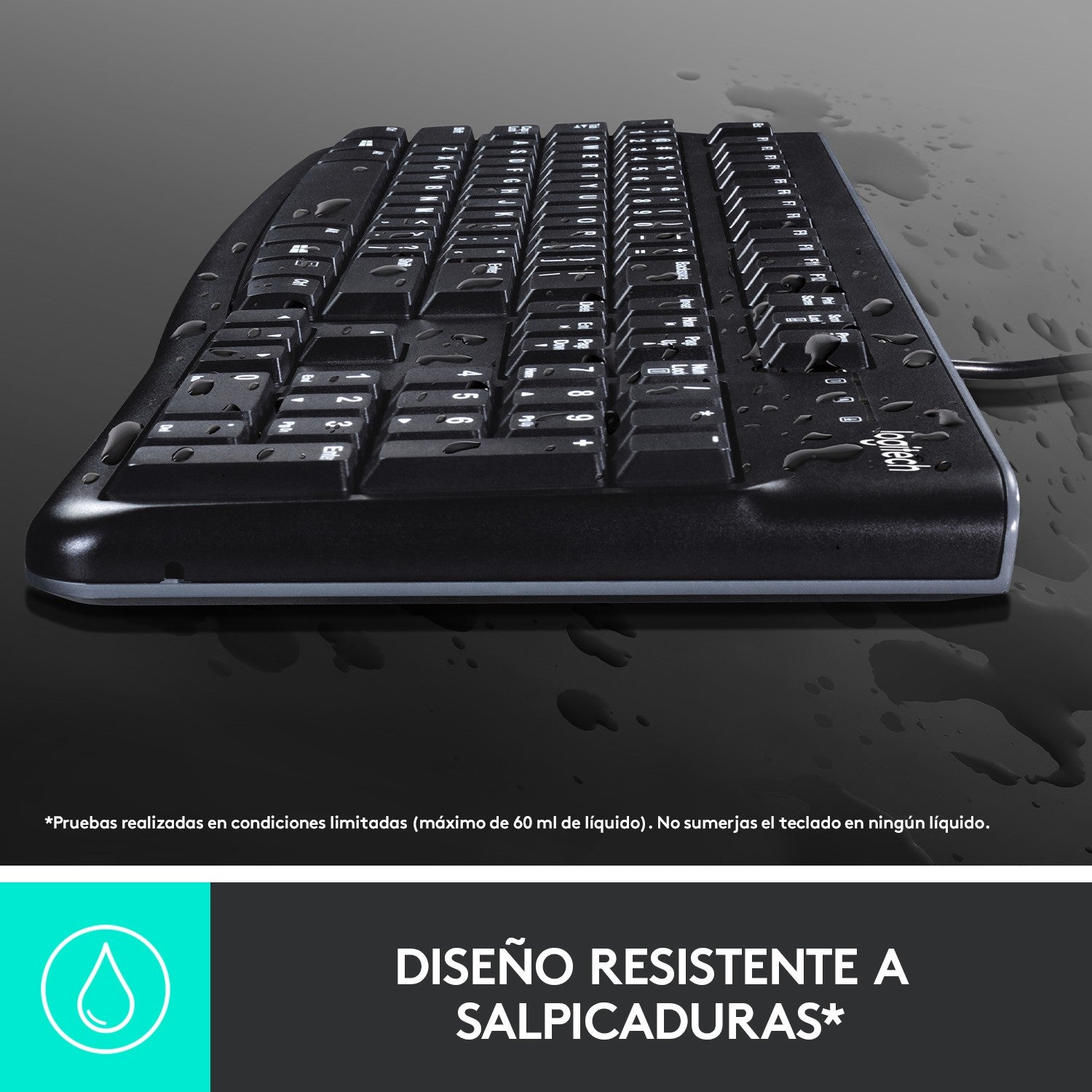 Logitech Desktop MK120 teclado Rat+¦n incluido USB QWERTY Espa+¦ol Negro
